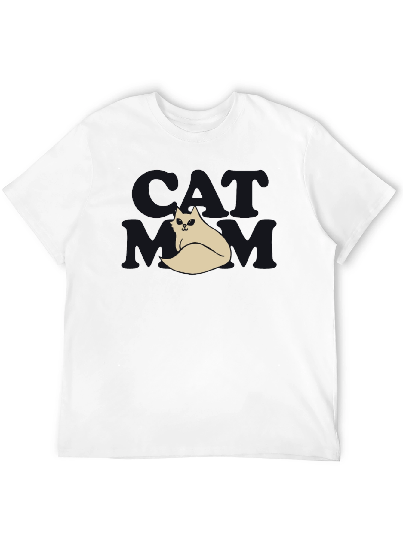 Black Cool Cat T-Shirt - Black, Funny Design view 12