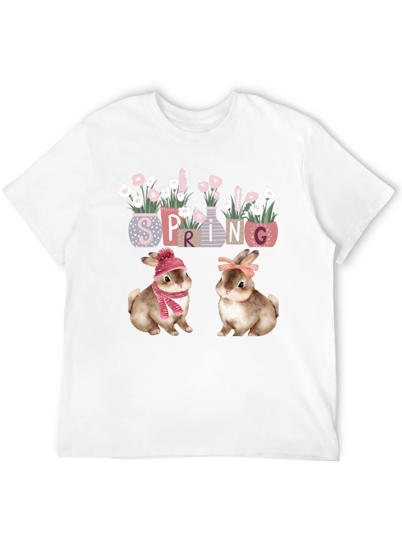 Black Spring Bunnies T-Shirt view 12