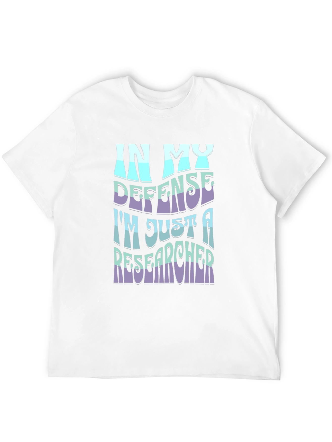 Black In My Defense, I'm Just A Researcher - Black T-Shirt view 12