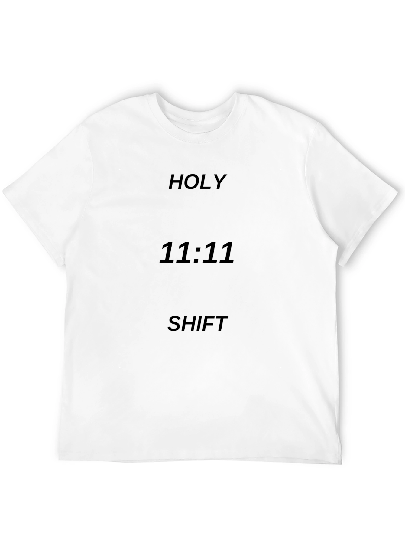 Black Holy 11:11 Shift Black Graphic T-Shirt view 12