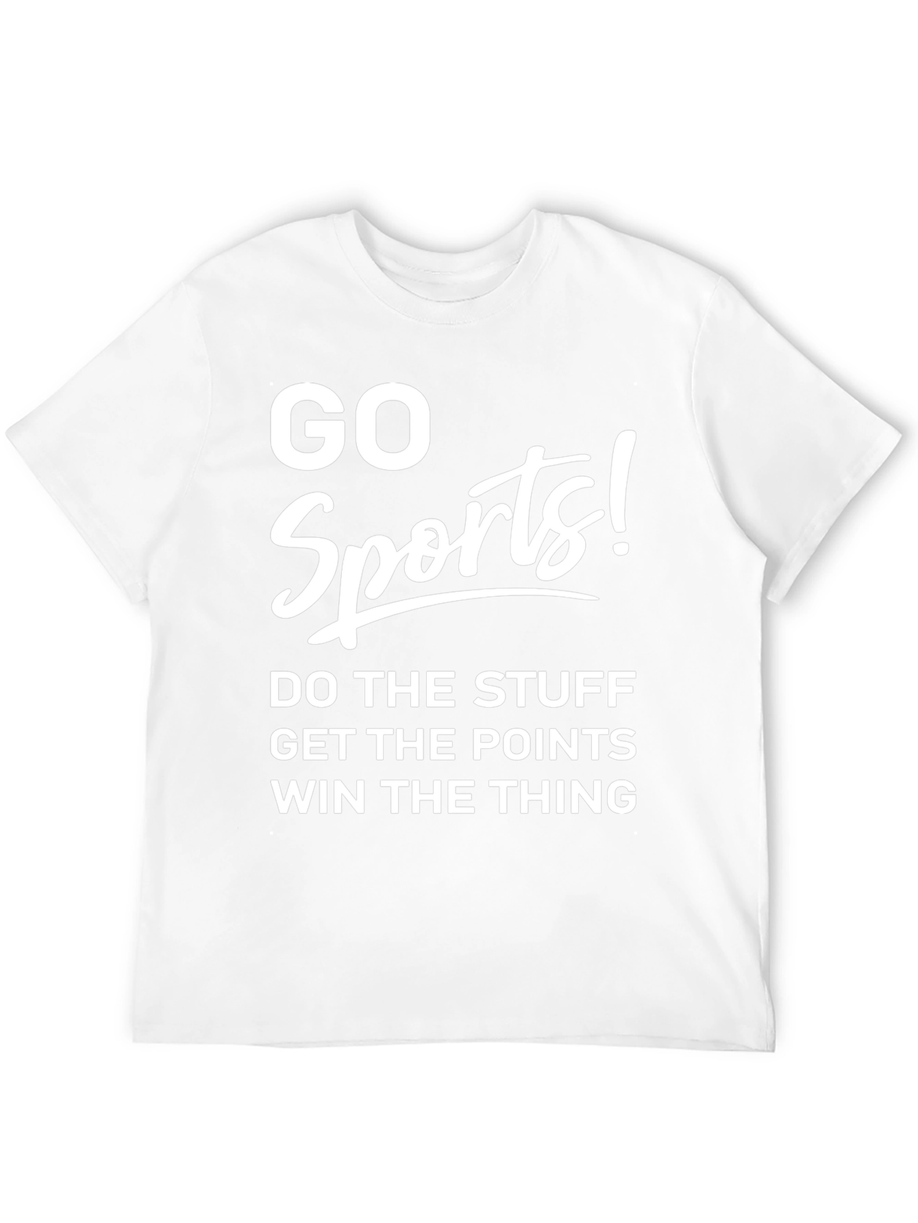 Black Go Sports! Novelty Graphic T-Shirt view 12