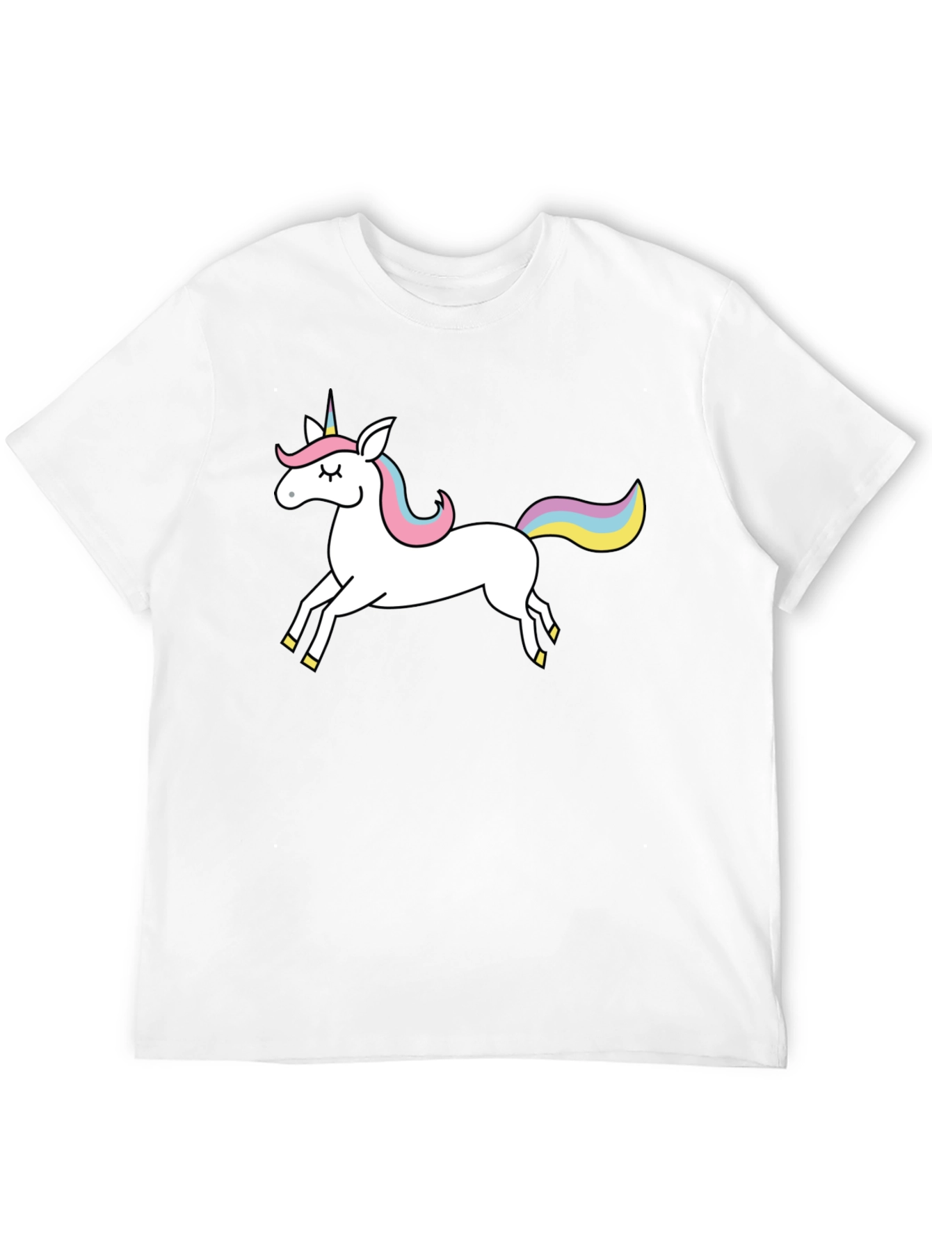 Black Unicorn Graphic Tee - Black Cotton Blend view 12