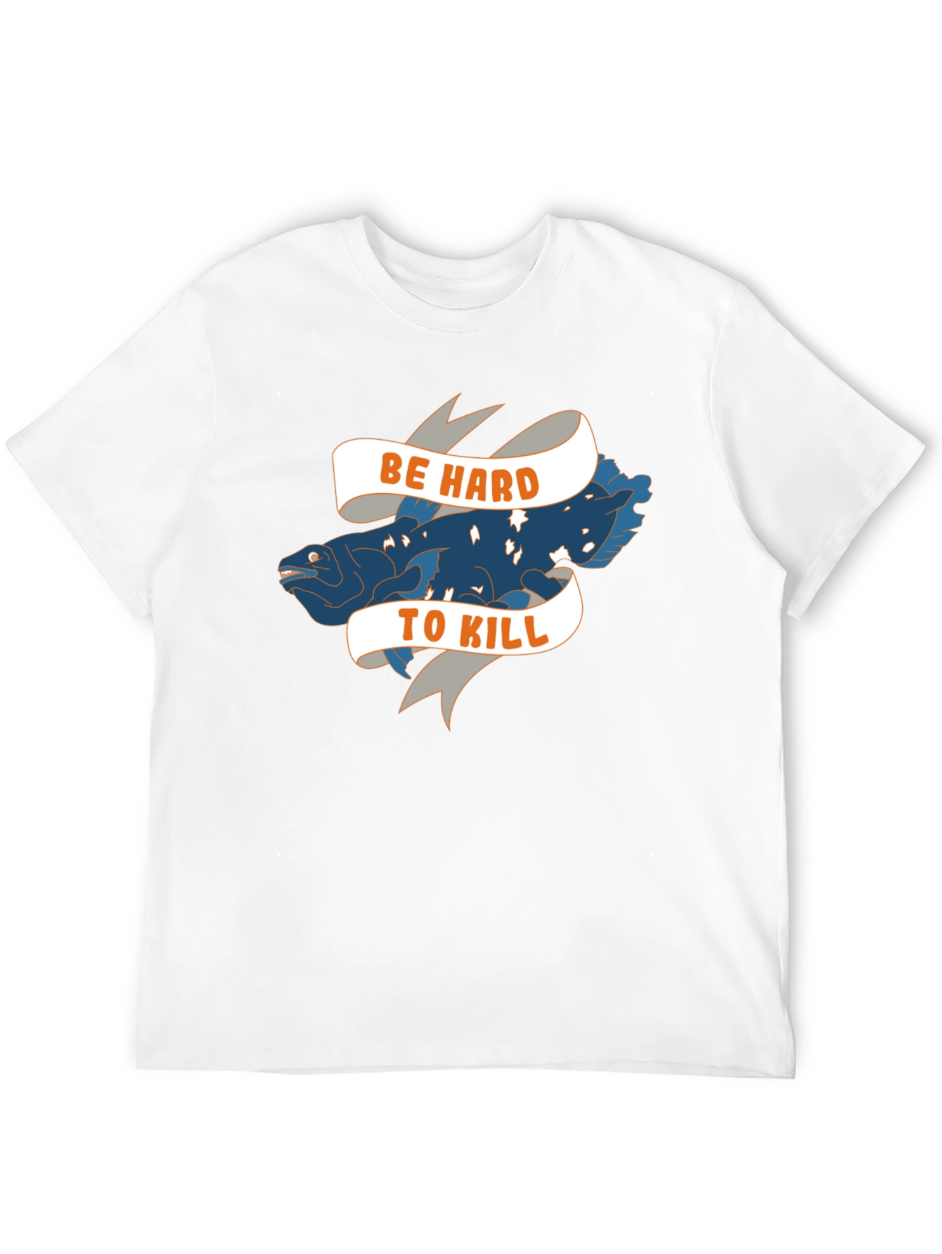 Black Be Hard to Kill Tee - Coelacanth T-Shirt view 12