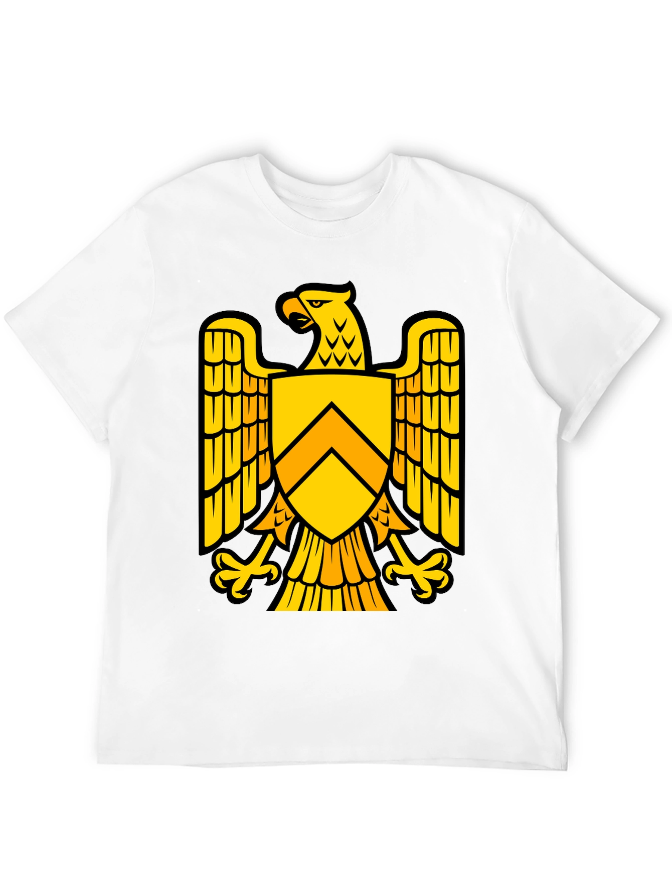 Black Eagle Shield Graphic T-Shirt - Bold Statement Tee view 12