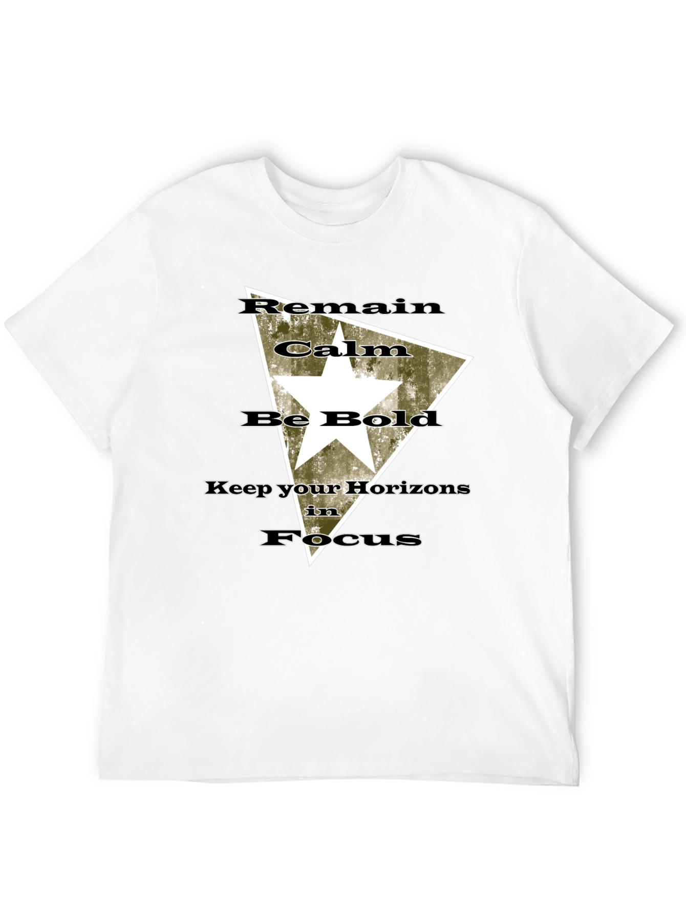 Black Remain Calm Be Bold T-Shirt view 12