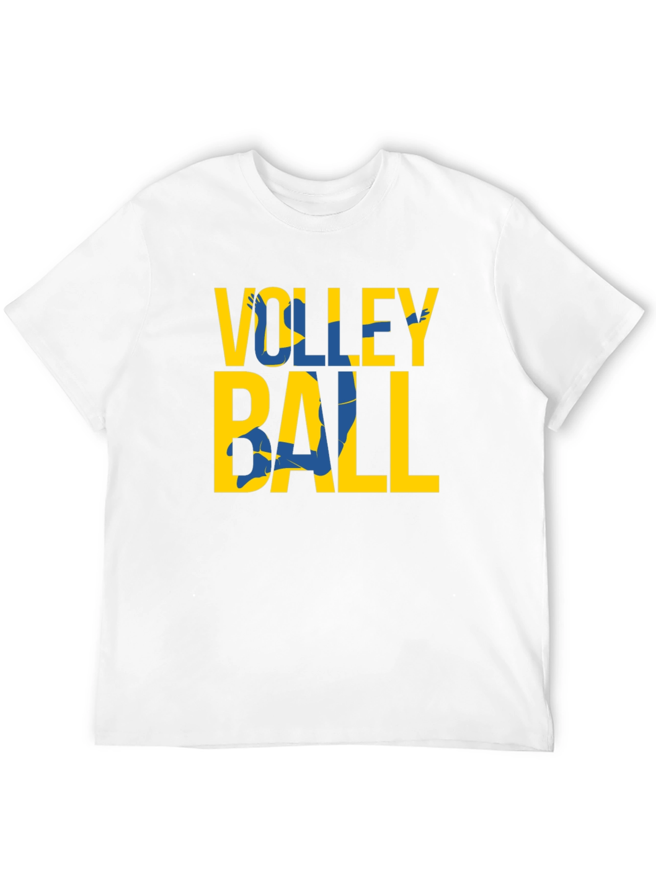 Black Volleyball Graphic Tee - Sporty Casual T-Shirt view 12