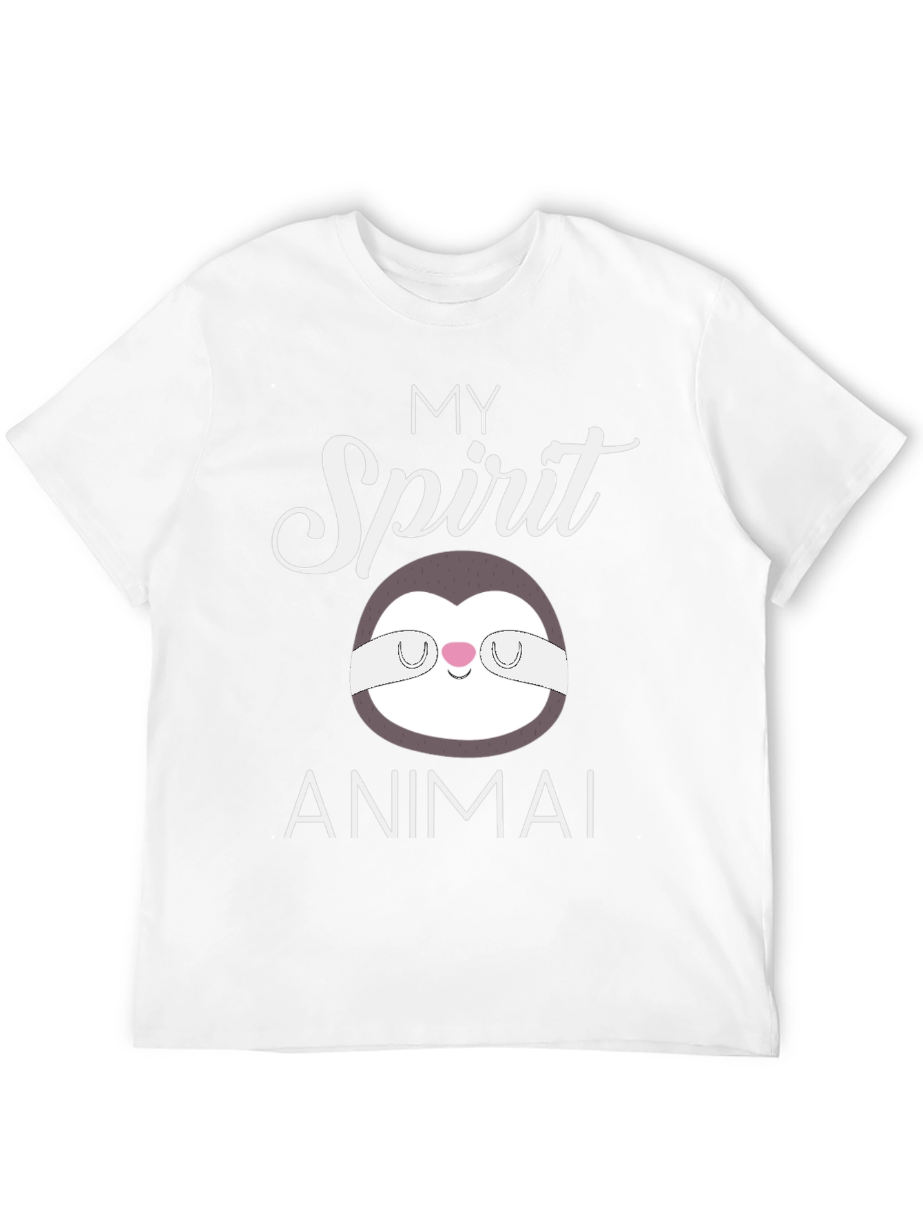 Black My Spirit Animal Sloth T-Shirt view 12