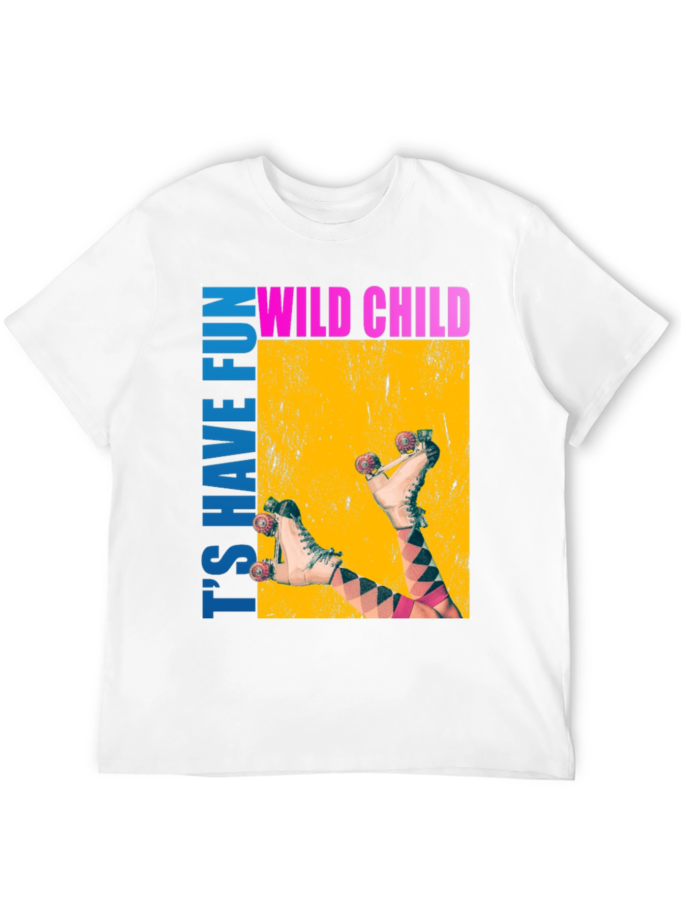 Black Wild Child Roller Skate Graphic Tee view 12
