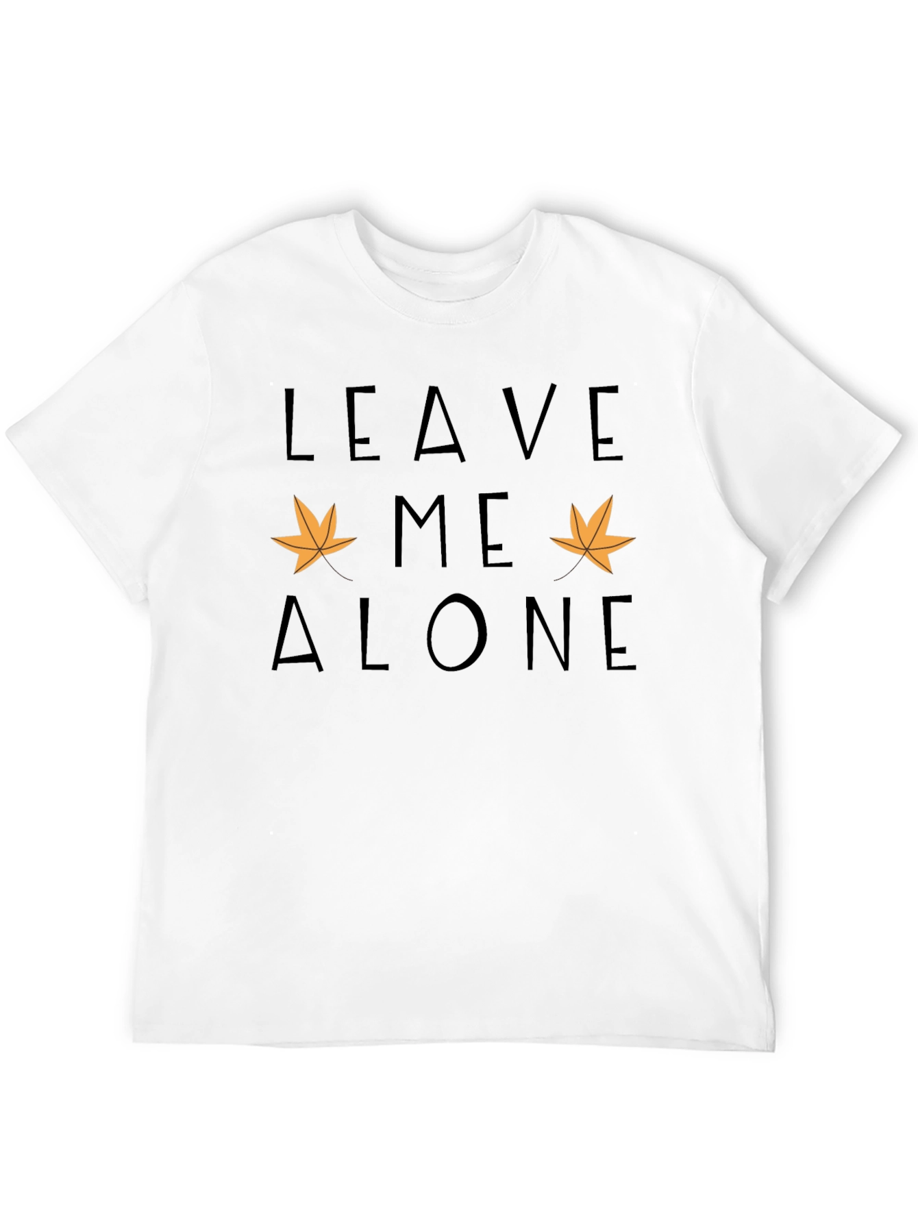 Black Leave Me Alone Fall Graphic Tee view 12