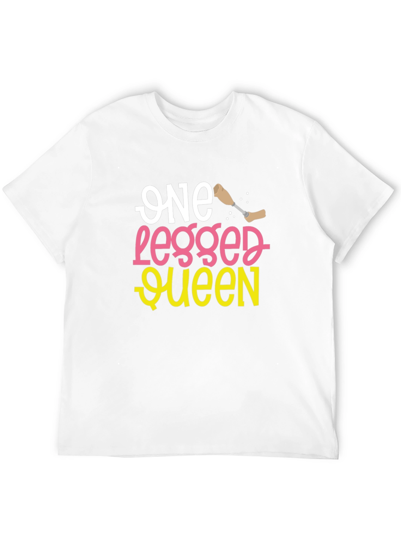 Black One Legged Queen Funny T-Shirt view 12