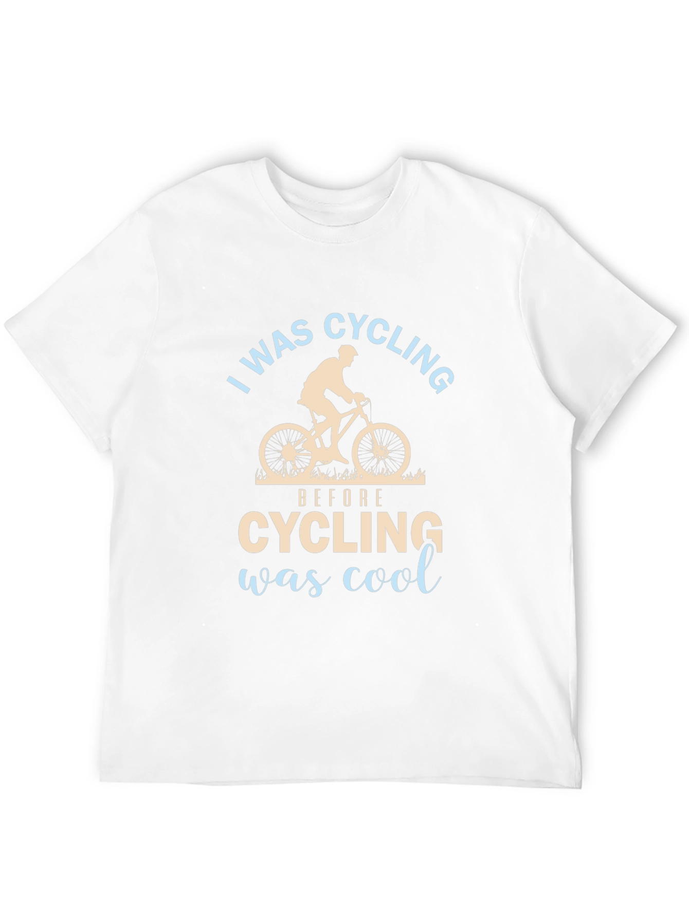 Black I Was Cycling Before Cycling Was Cool T-Shirt view 12