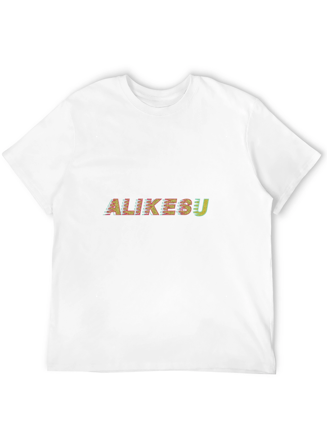 Black Abstract 'ALIKESU' Graphic Tee - Stylish Black T-Shirt view 12