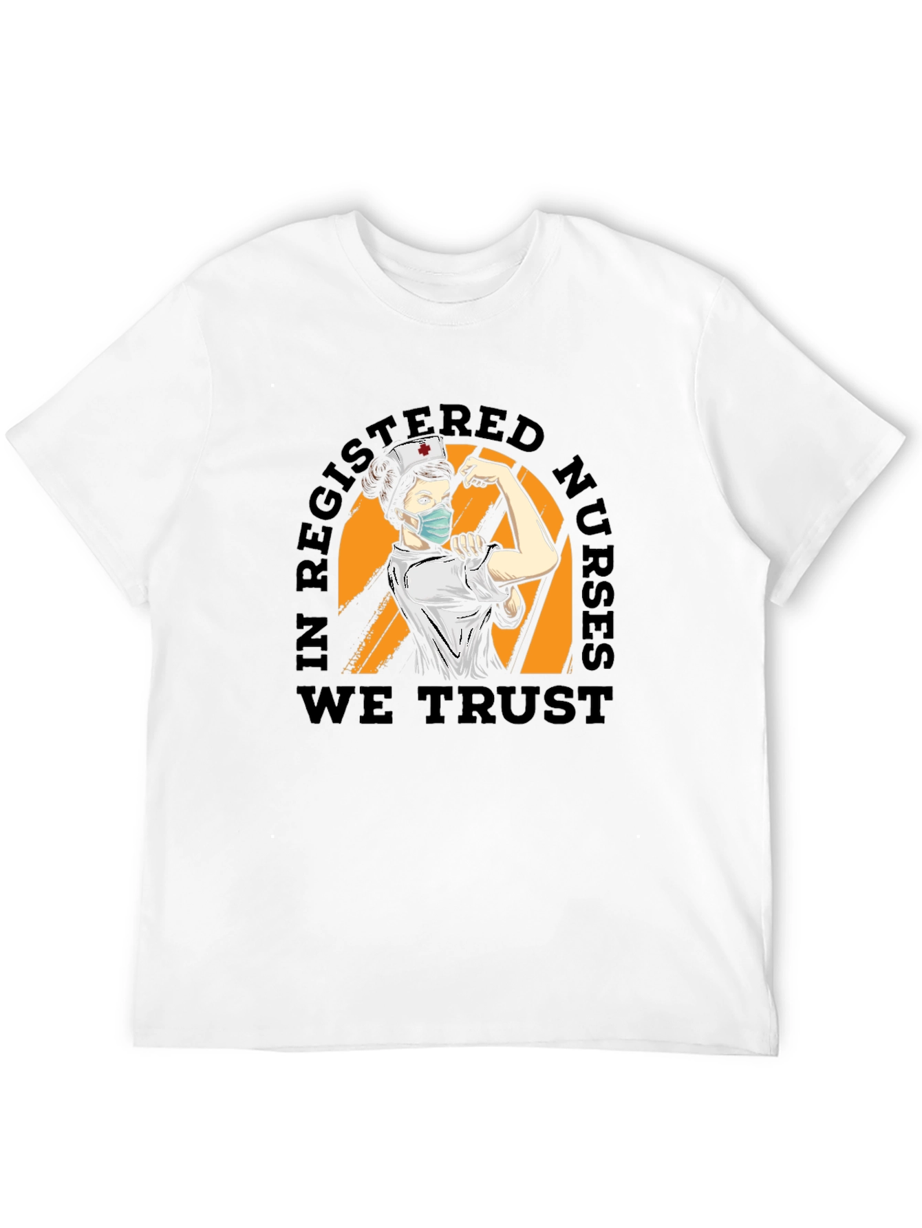 Black Registered Nurse Trust T-Shirt - Black view 12