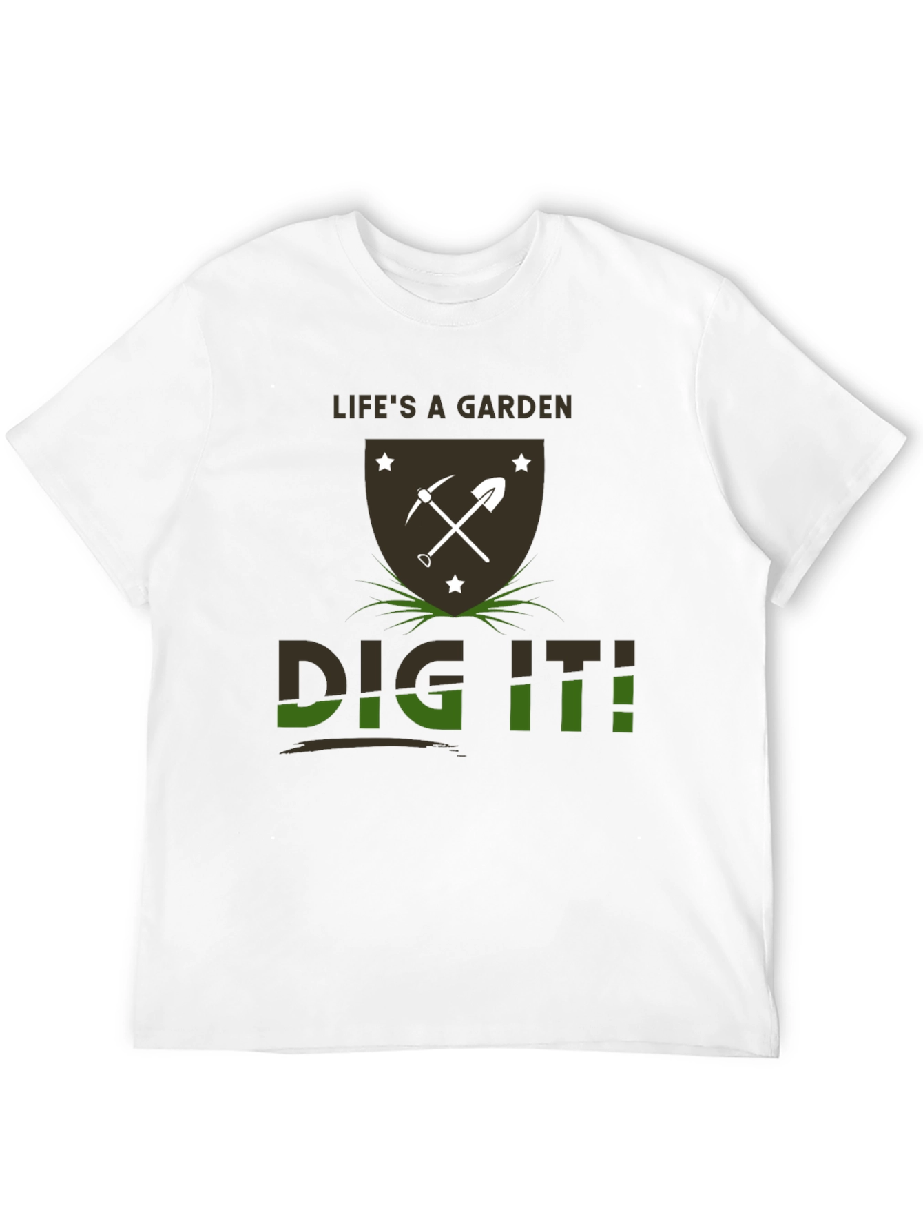 Black Life's a Garden Dig It T-Shirt view 12