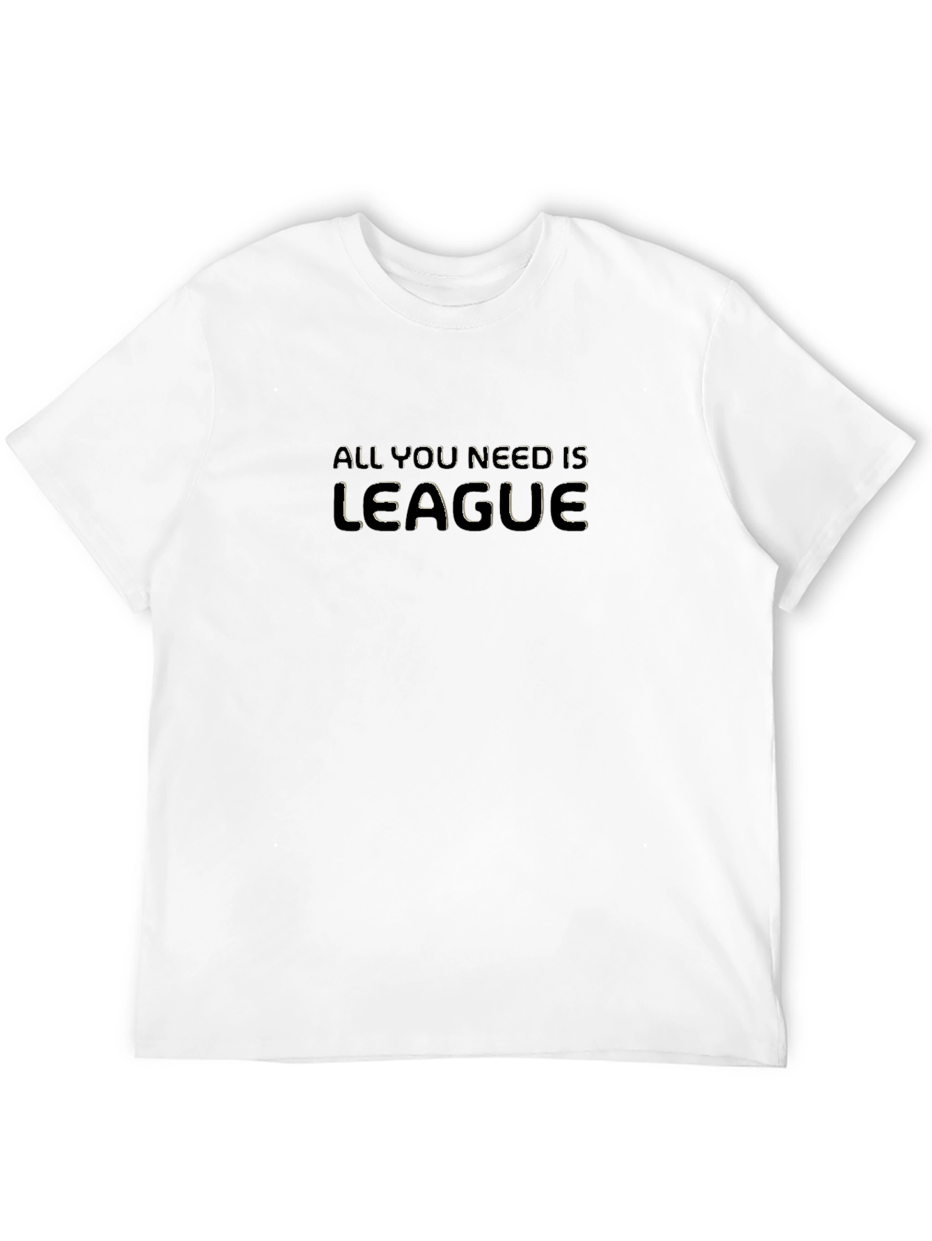 Black All You Need is League Black T-Shirt view 12