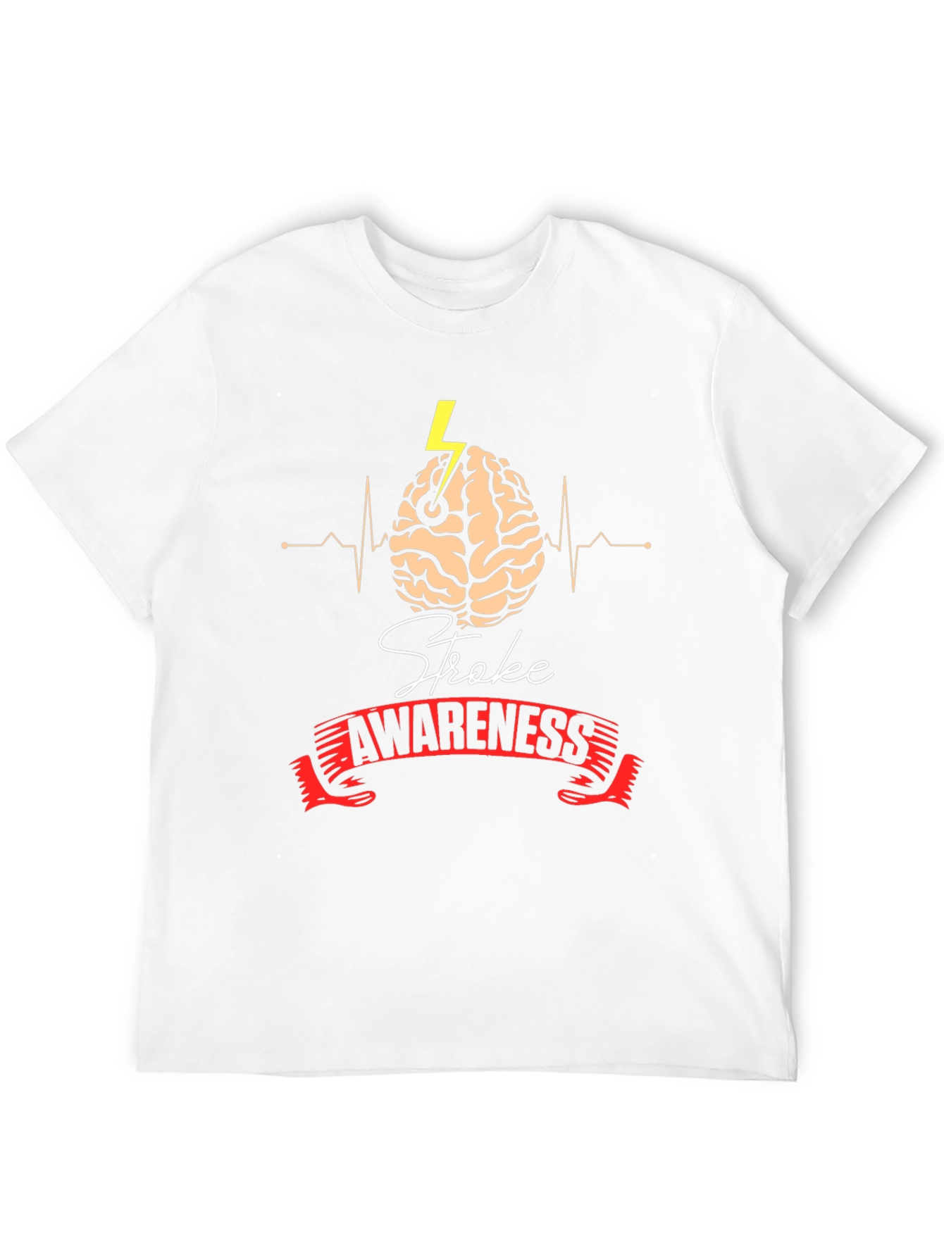 Black Stroke Awareness Graphic Tee view 12