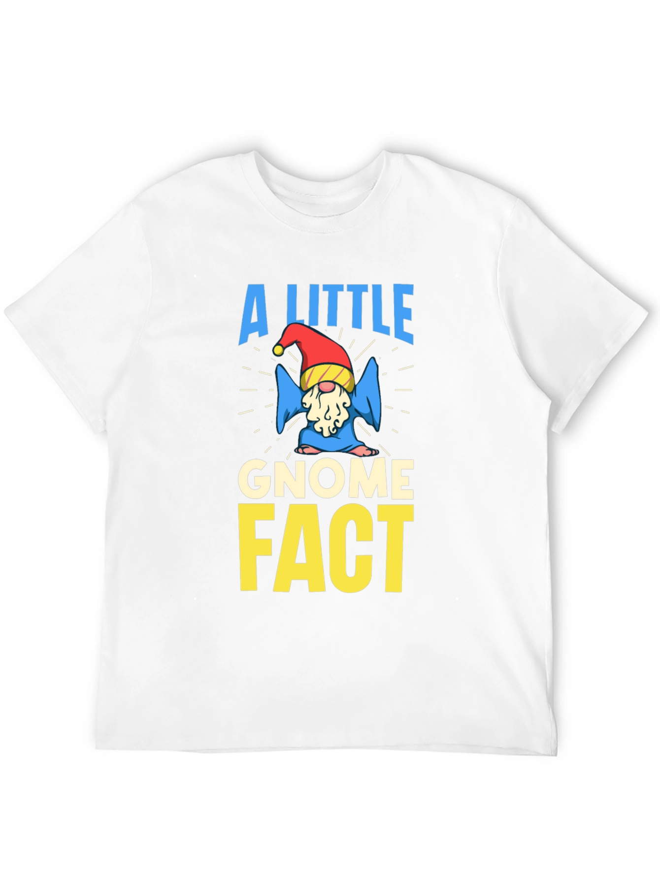 Black A Little Gnome Fact T-Shirt view 12