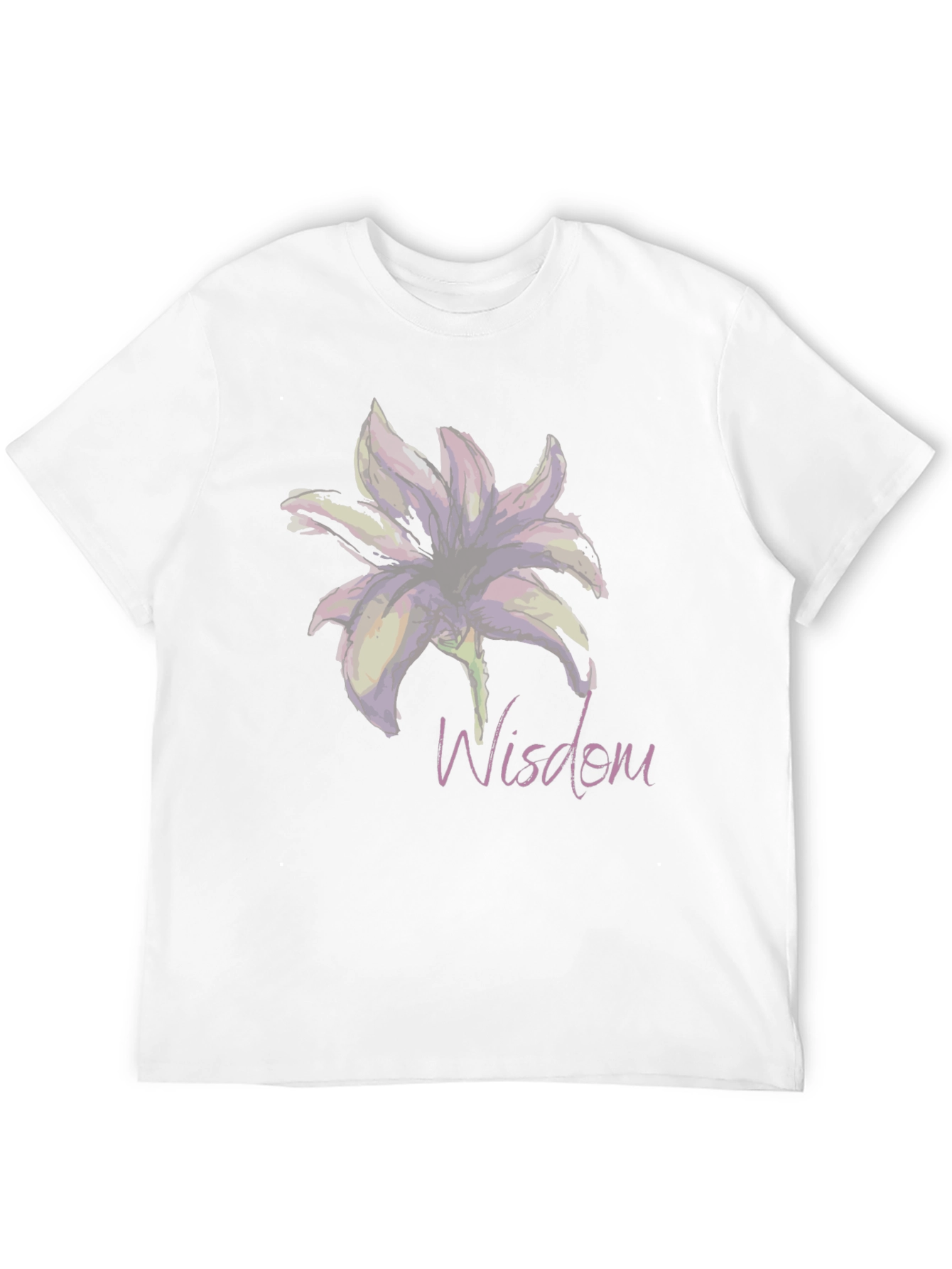 Black Wisdom Lily Graphic T-Shirt - Elegant and Stylish view 12