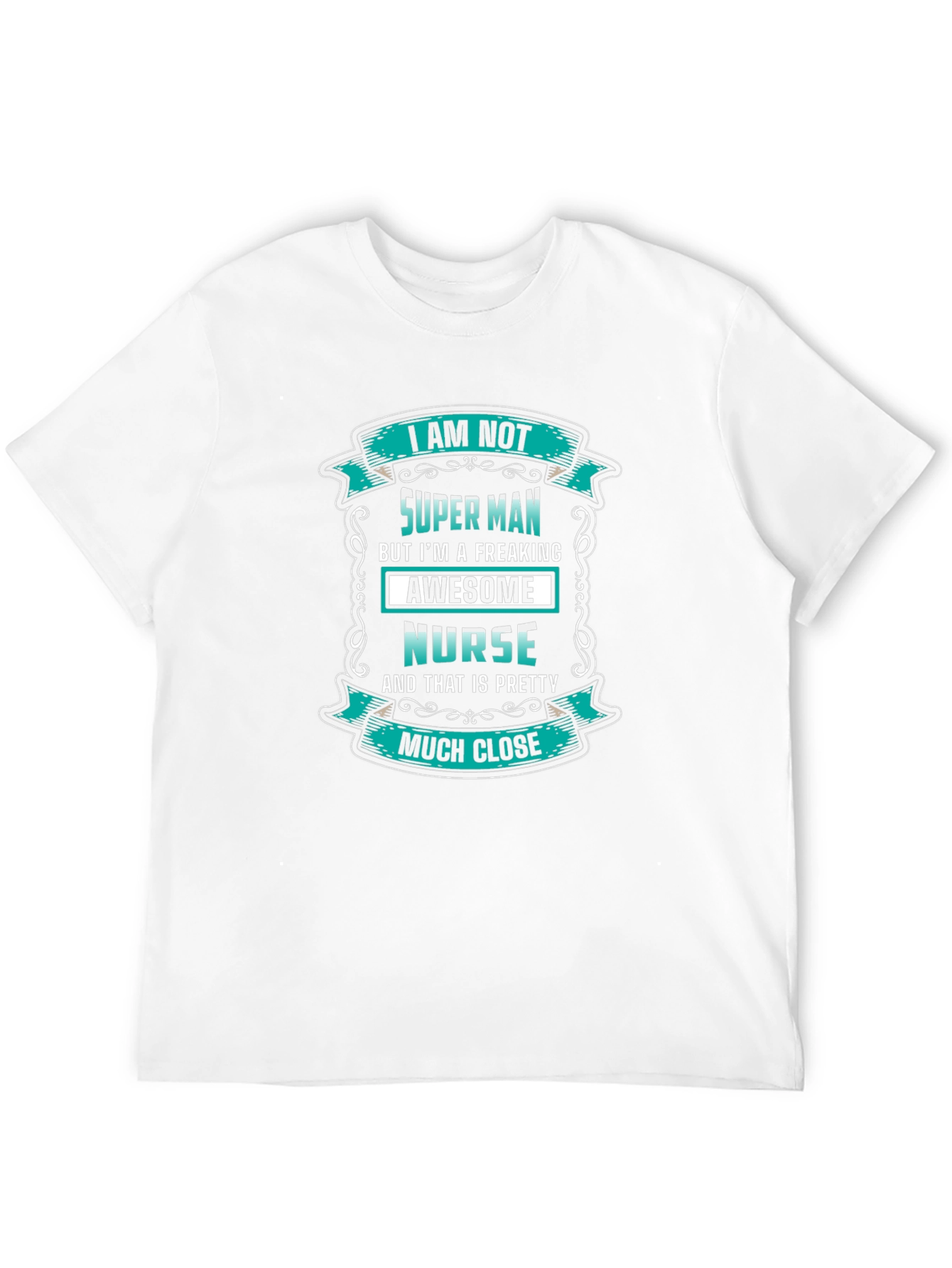 Black Awesome Nurse T-Shirt - Super Man Alternative view 12