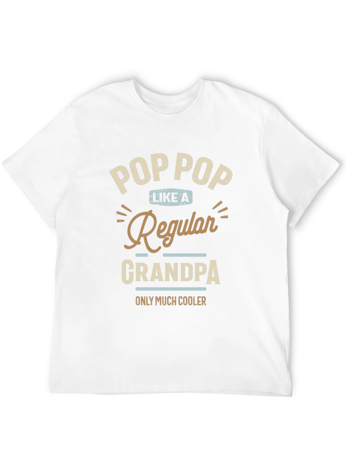 Black Pop Pop Like a Regular Grandpa T-Shirt view 12