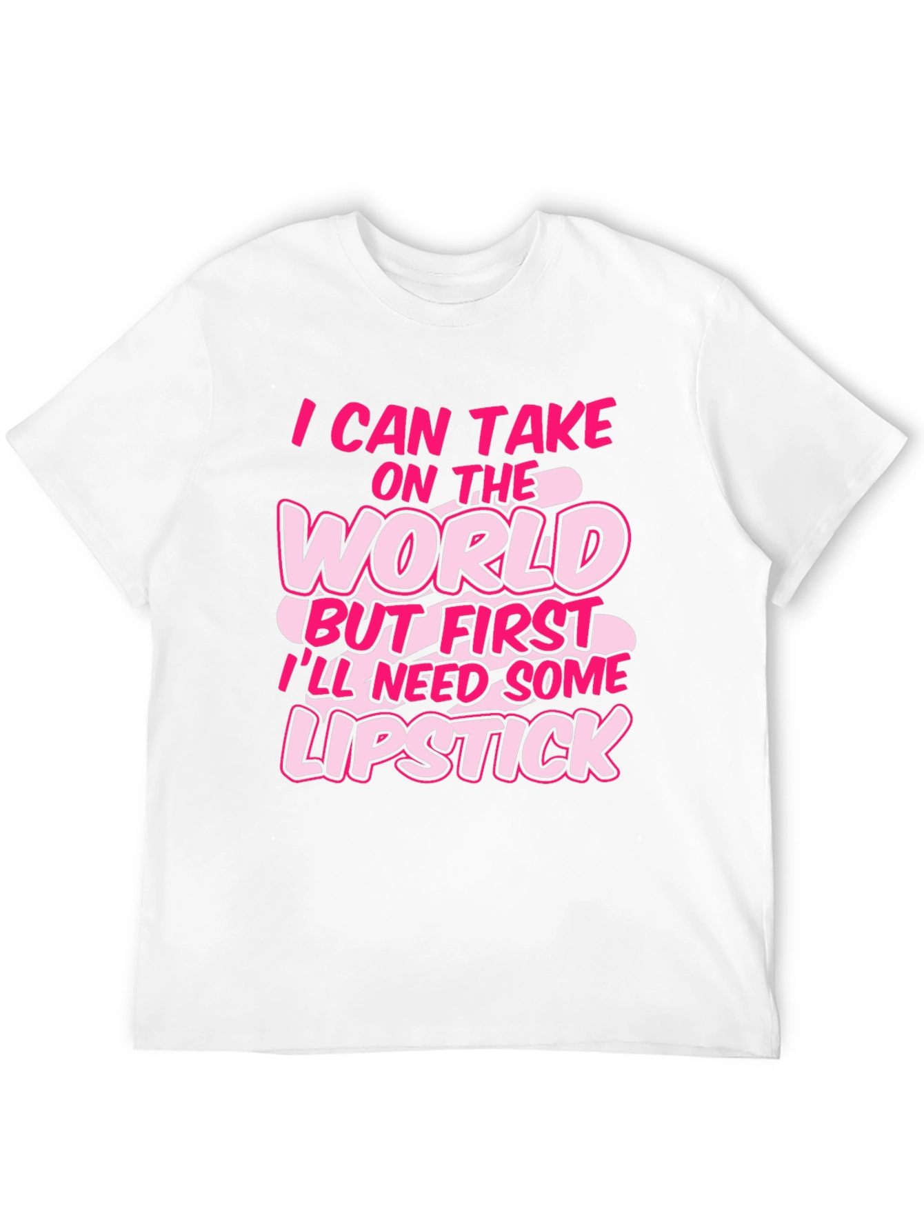 Black I Can Take on the World Lipstick Black Graphic Tee view 12