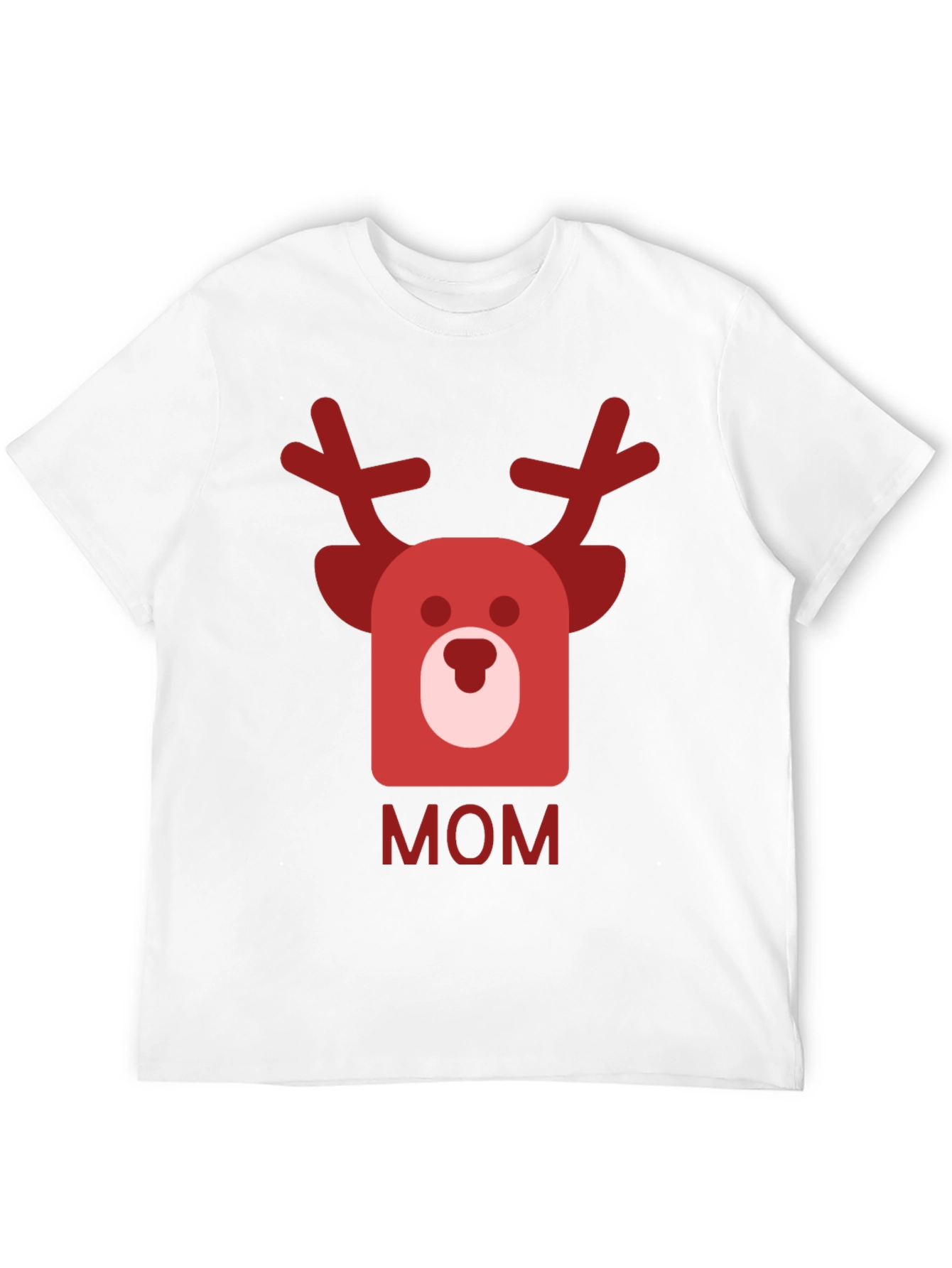 Black Festive Mom Reindeer Graphic Tee - Black view 12