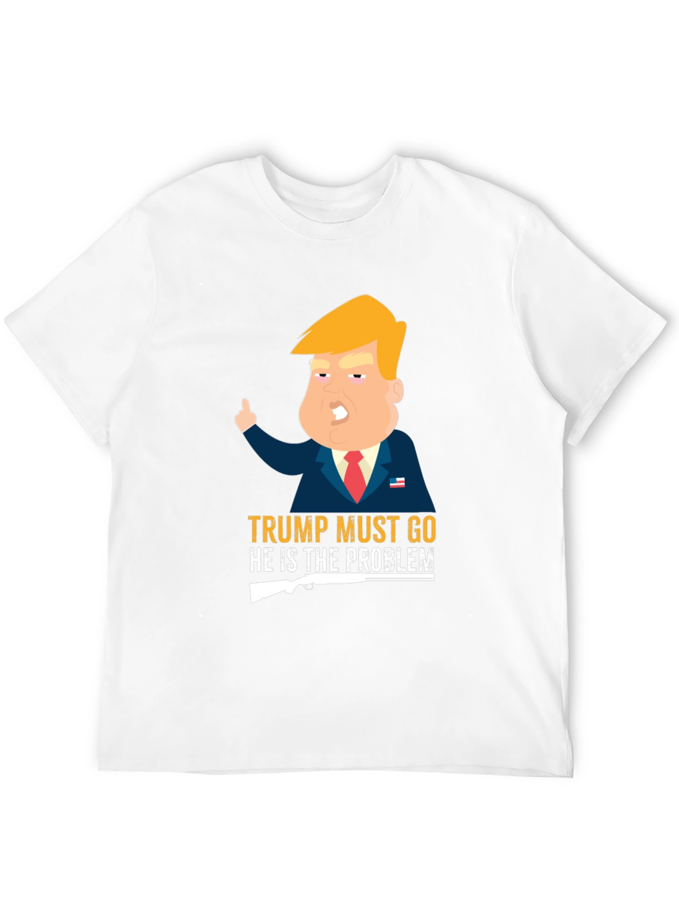 Black Trump Must Go T-Shirt view 12
