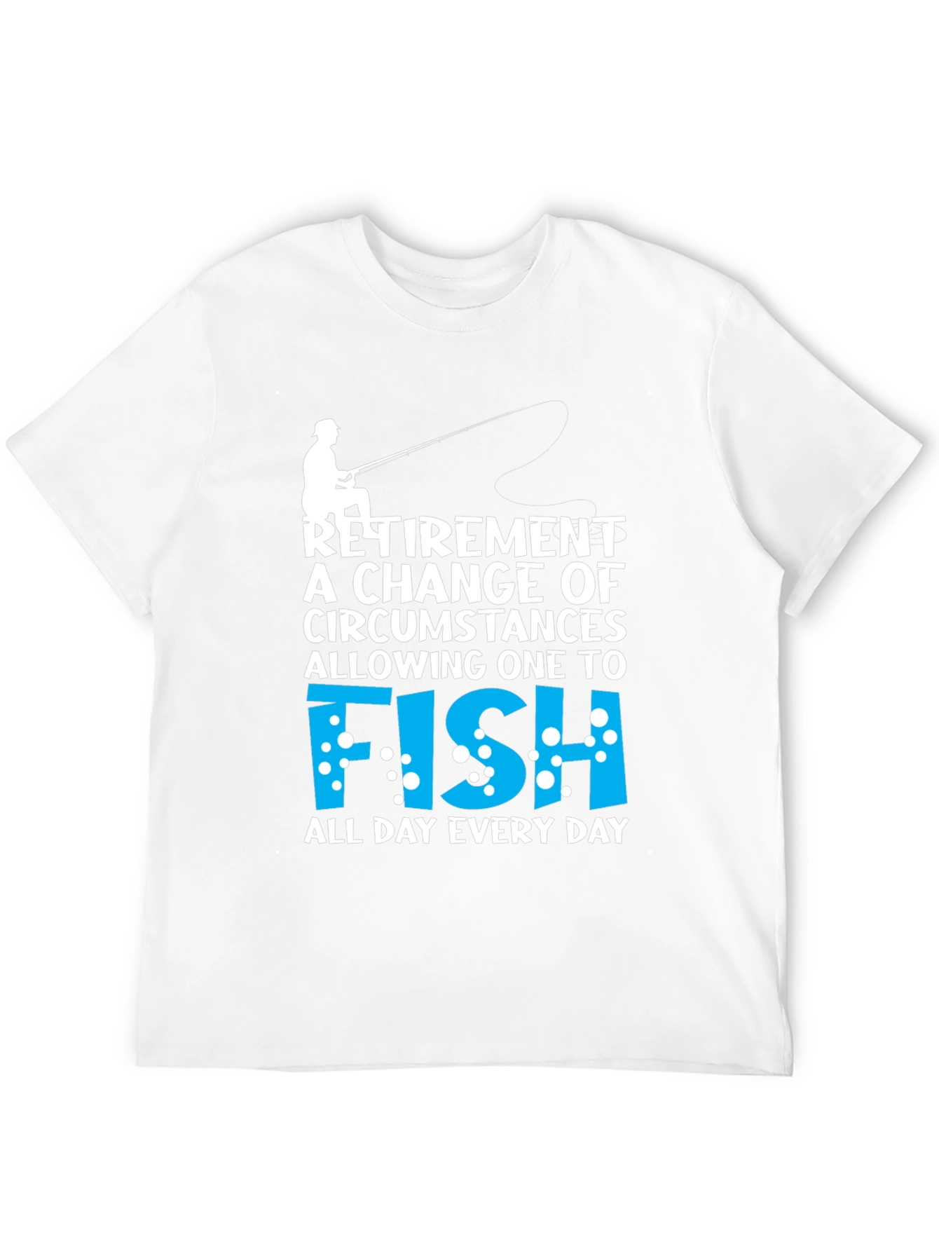 Black Retirement Fishing T-Shirt - All Day Every Day view 12