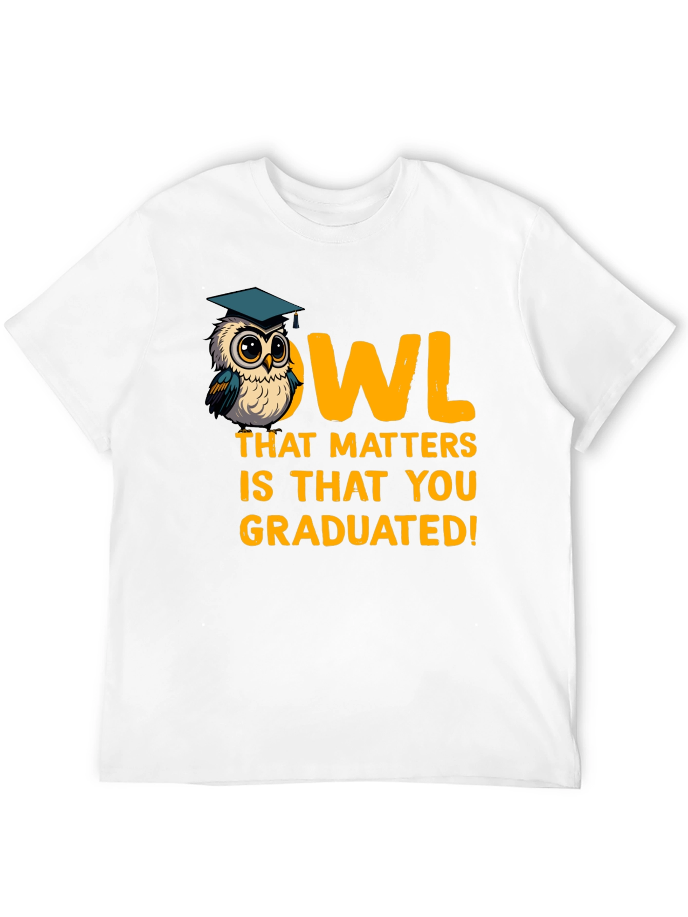 Black Graduation Owl T-Shirt - Congrats Grad! view 12