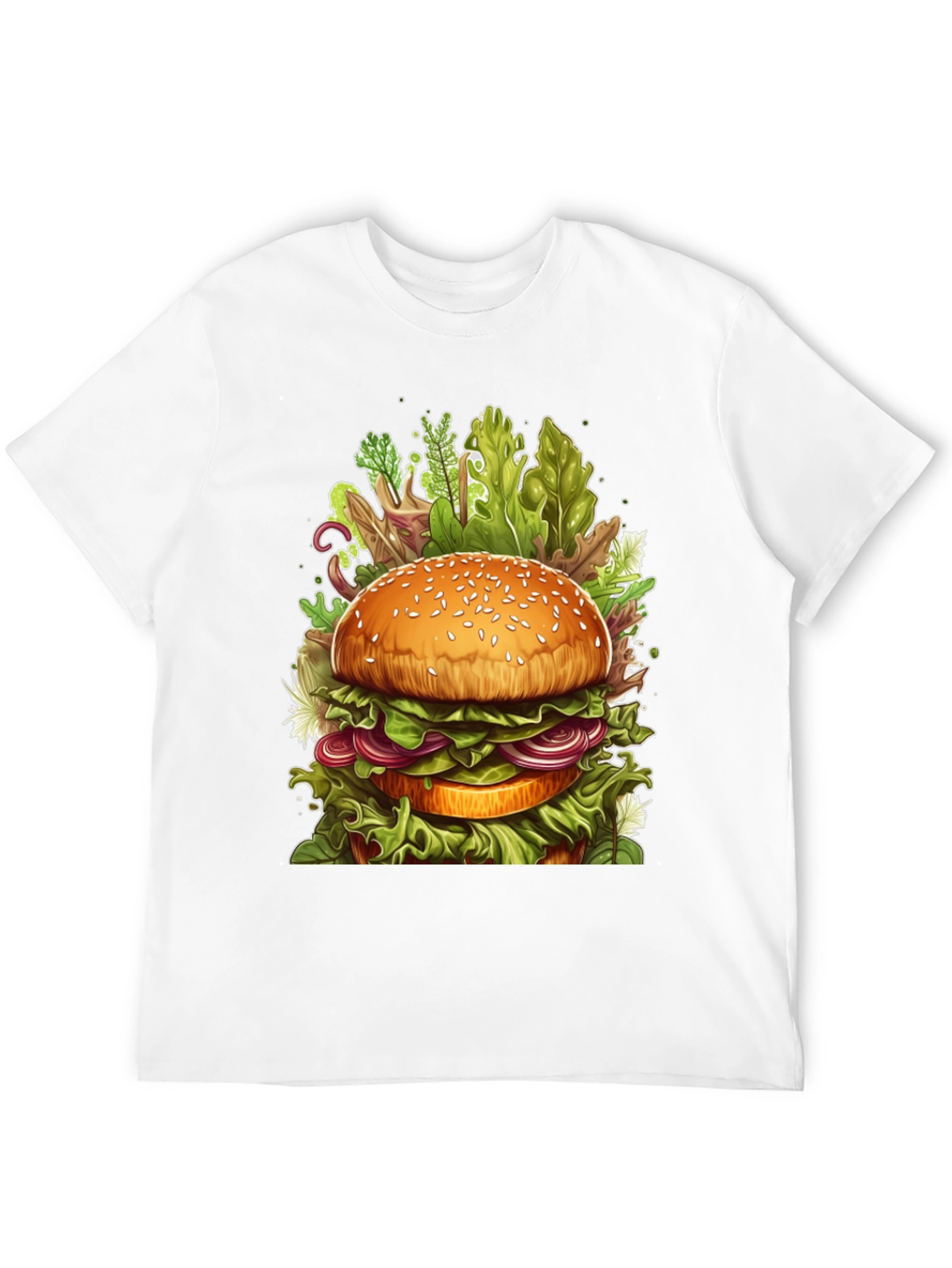Black Burger Graphic Tee - Unique Foodie Design view 12
