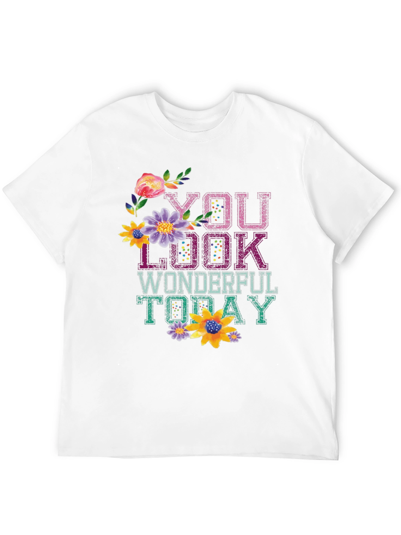 Black Floral Graphic Tee - You Look Wonderful Today view 12