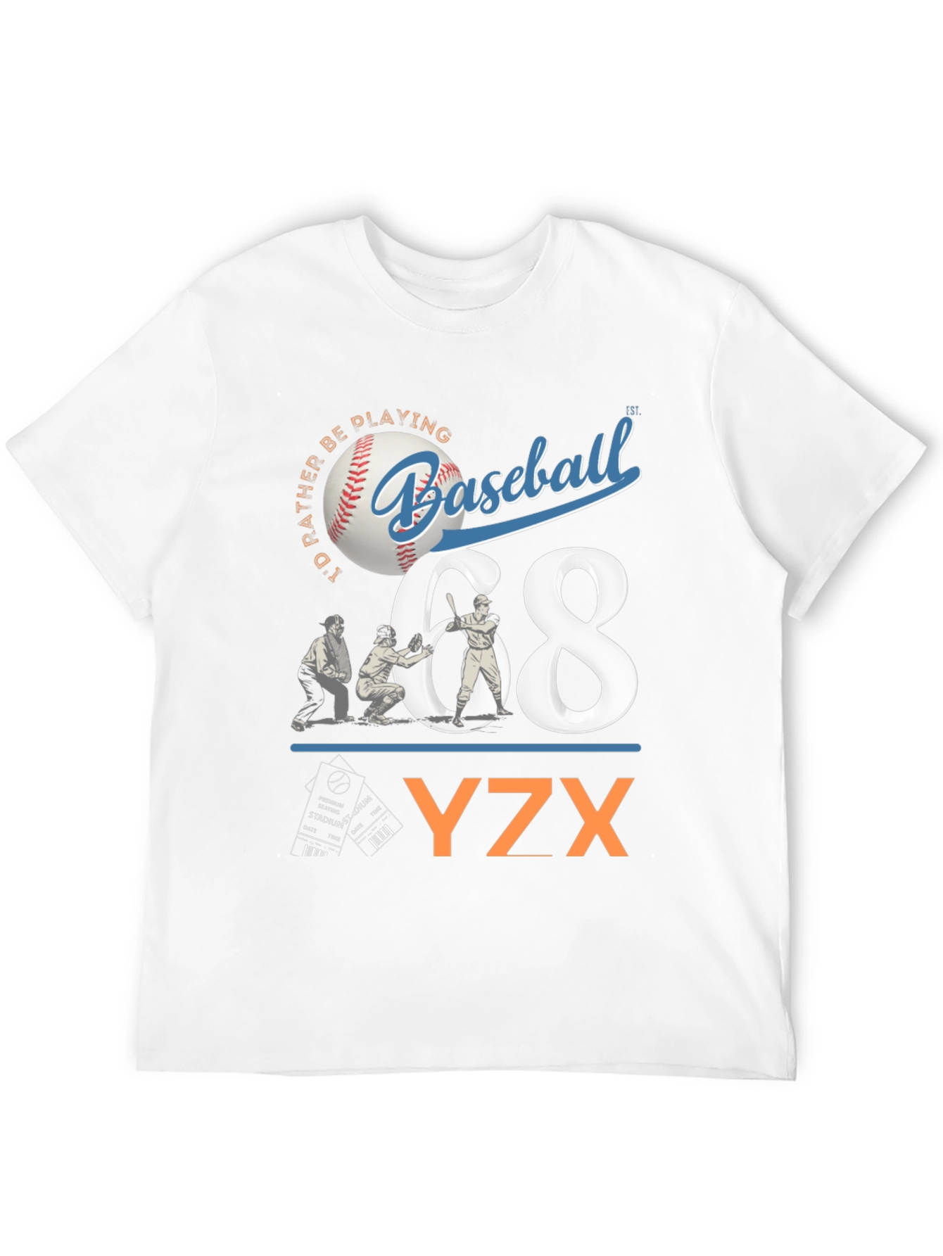 Black Baseball Graphic Tee - YZX view 12