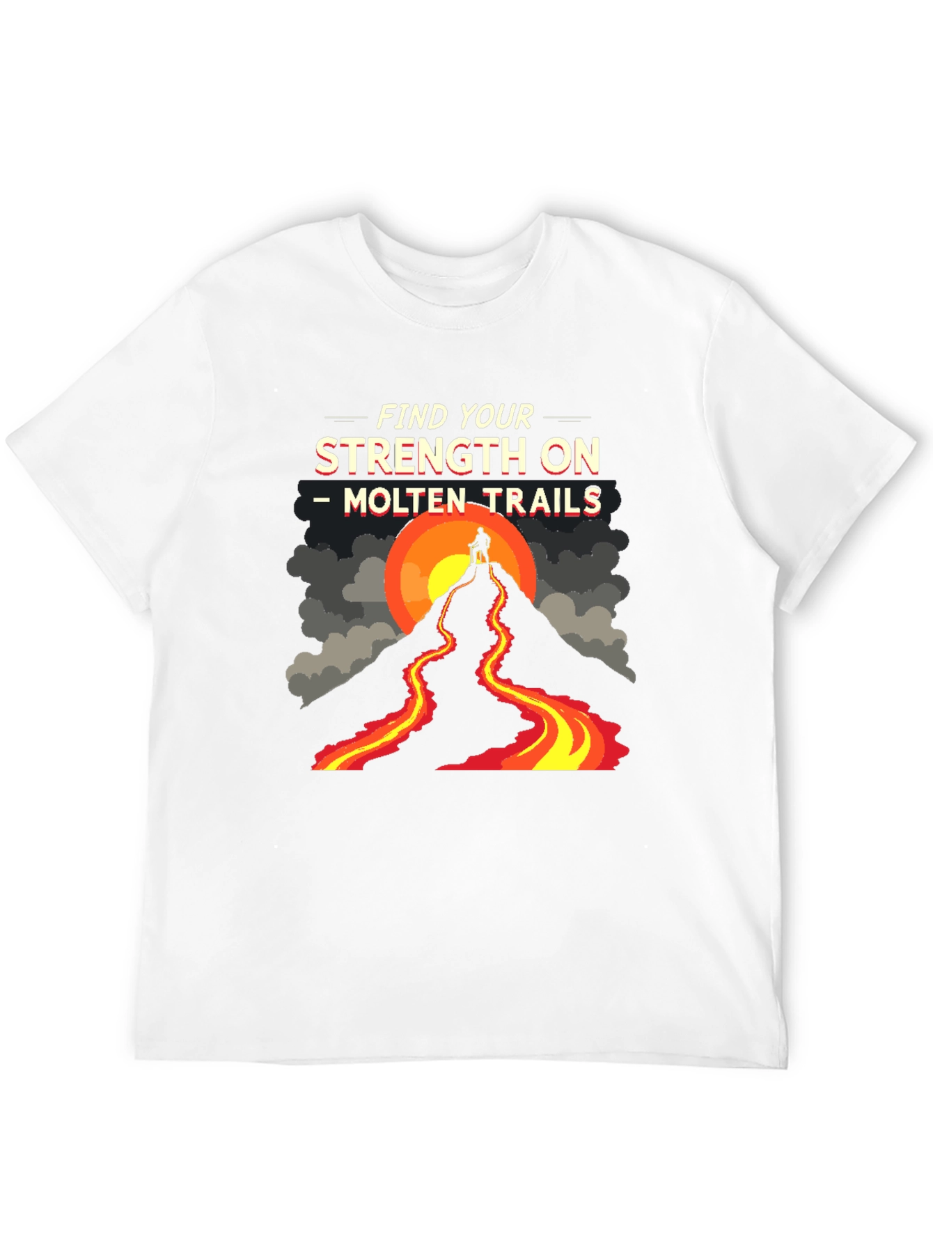 Black Molten Trails Graphic Tee view 12