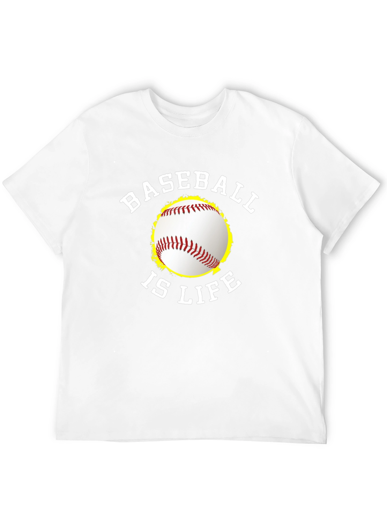 Black Baseball Is Life Graphic T-Shirt - Black Tee view 12