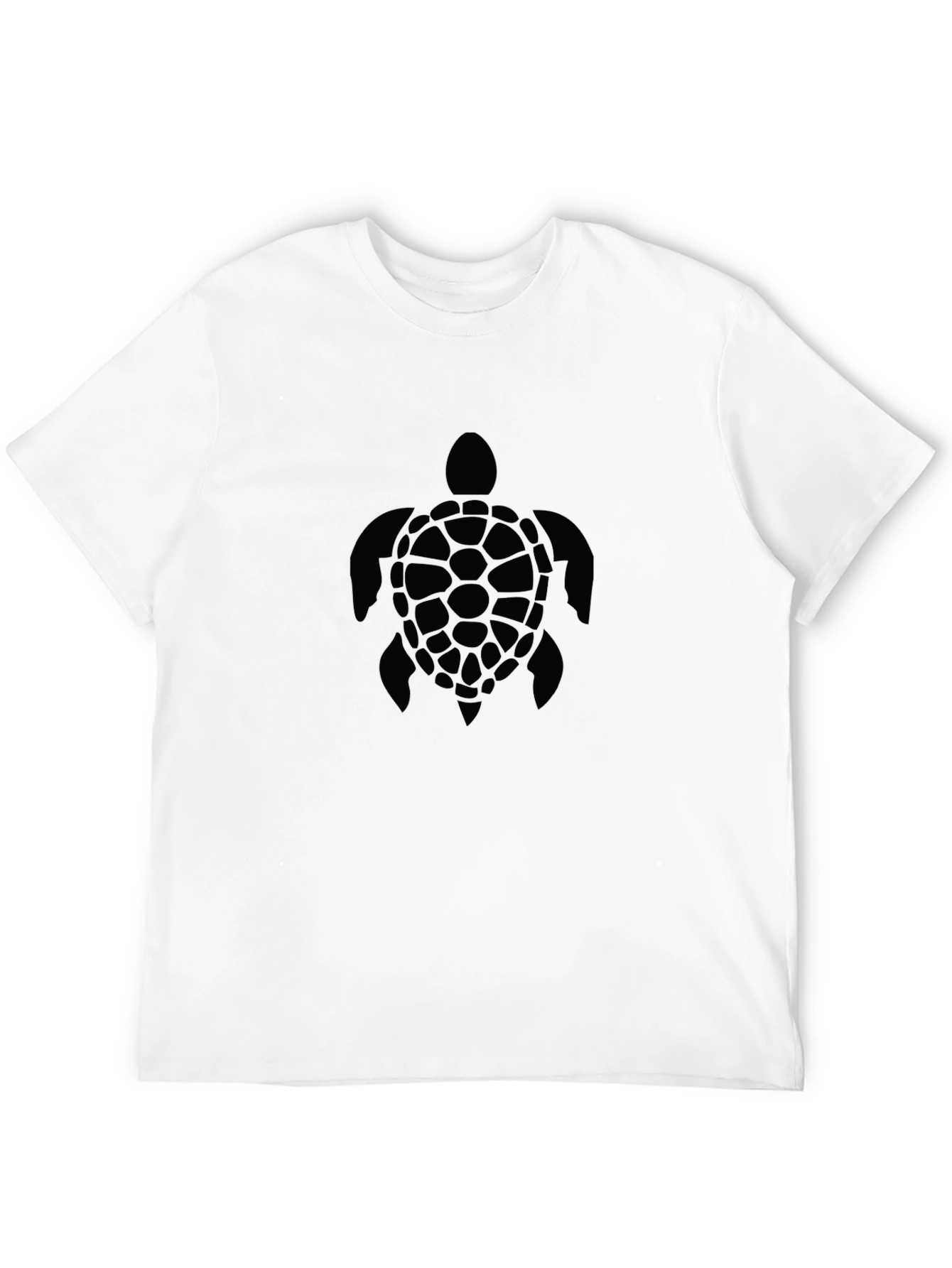 Black Men's Black Turtle Graphic T-Shirt view 12