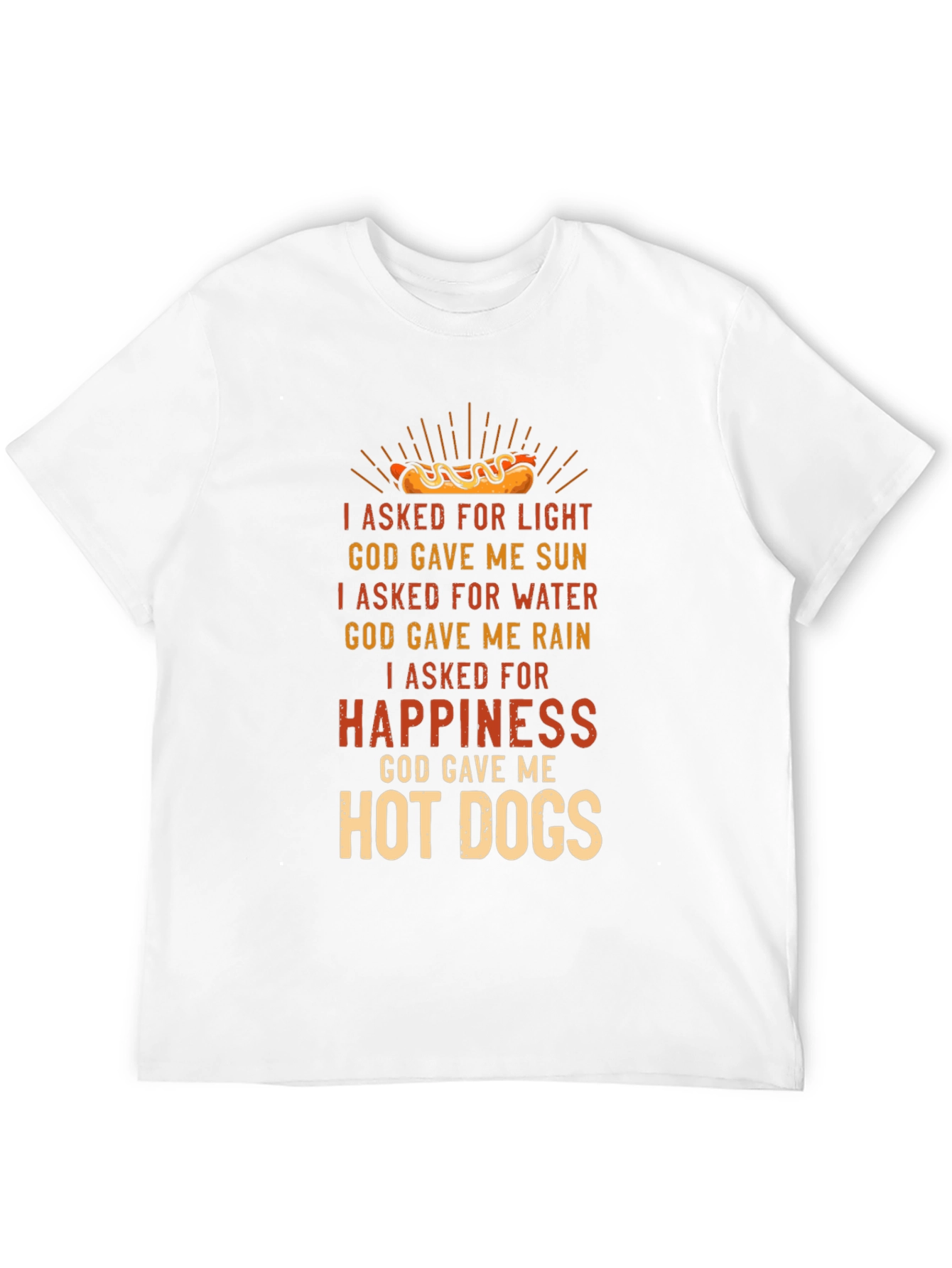 Black Hot Dog Happiness Graphic T-Shirt view 12