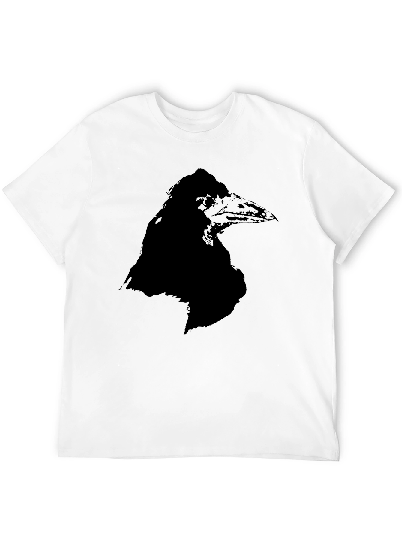 Black Raven Graphic Tee - Black Crew Neck T-Shirt view 12