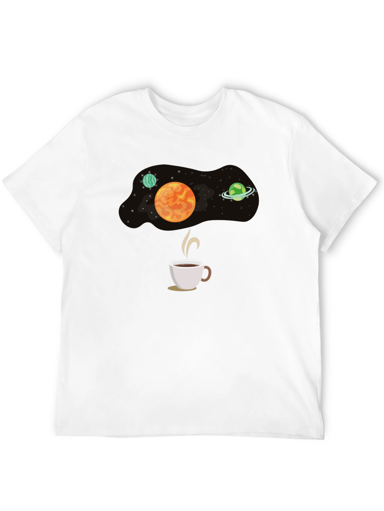 Black Space Coffee T-Shirt - Galaxy Brew Tee view 12