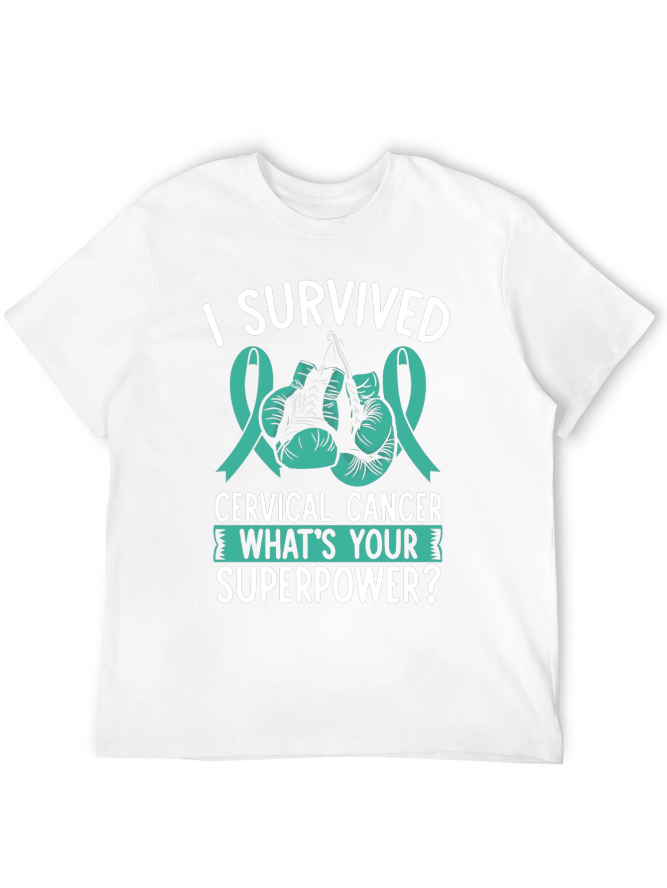 Black I Survived Cervical Cancer T-Shirt view 12