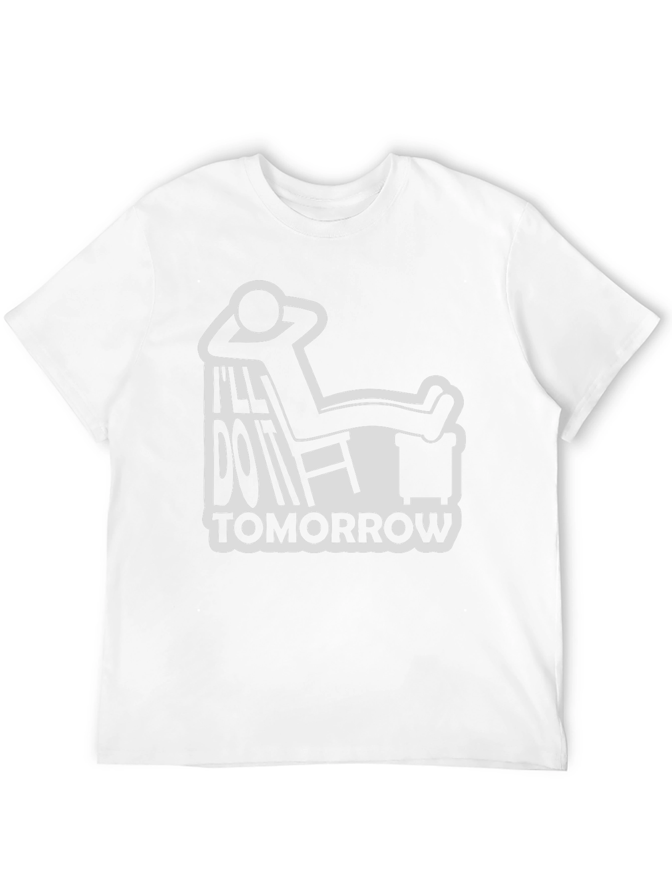 Black I'll Do It Tomorrow Graphic Tee view 12