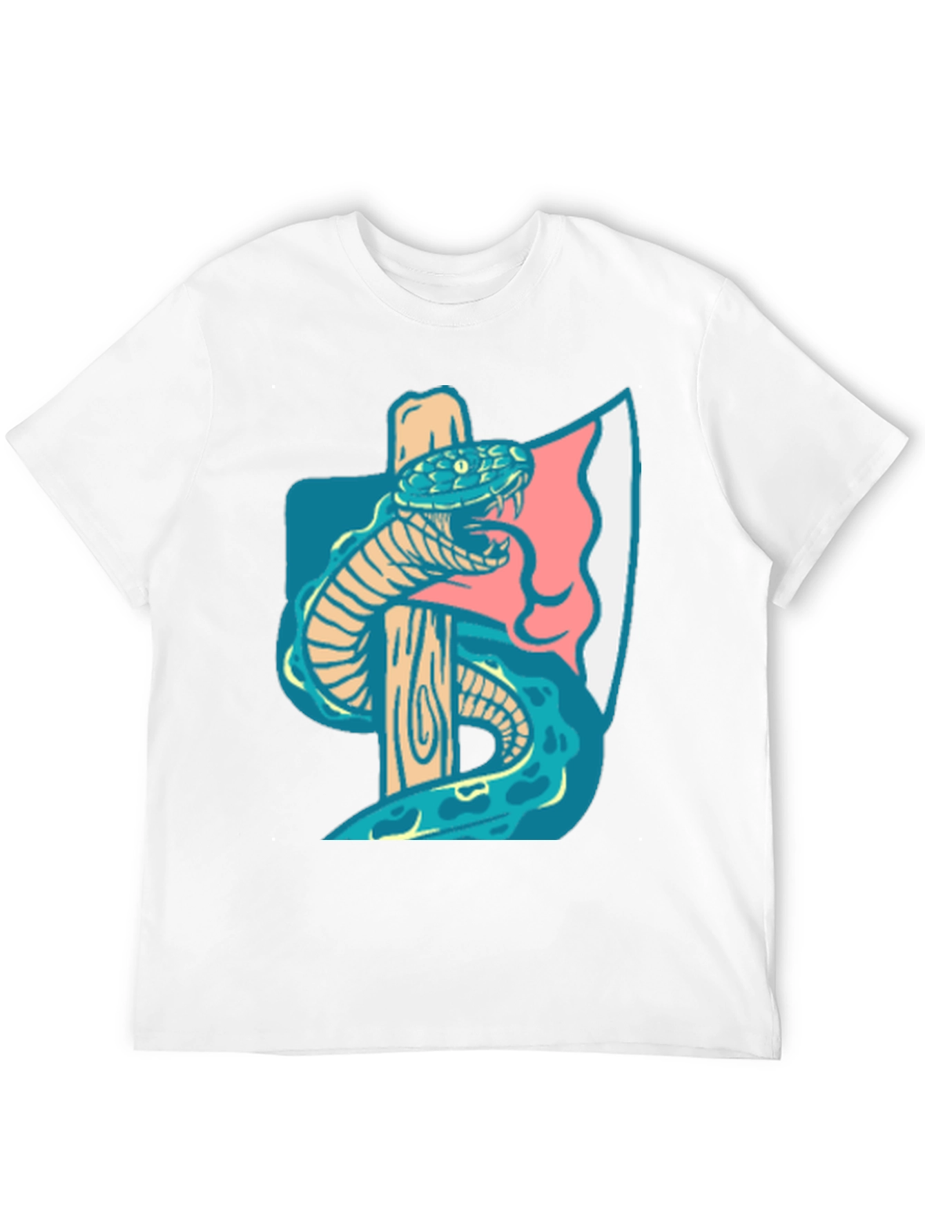 Black Axe & Snake Graphic Tee - Cool Casual Style view 12