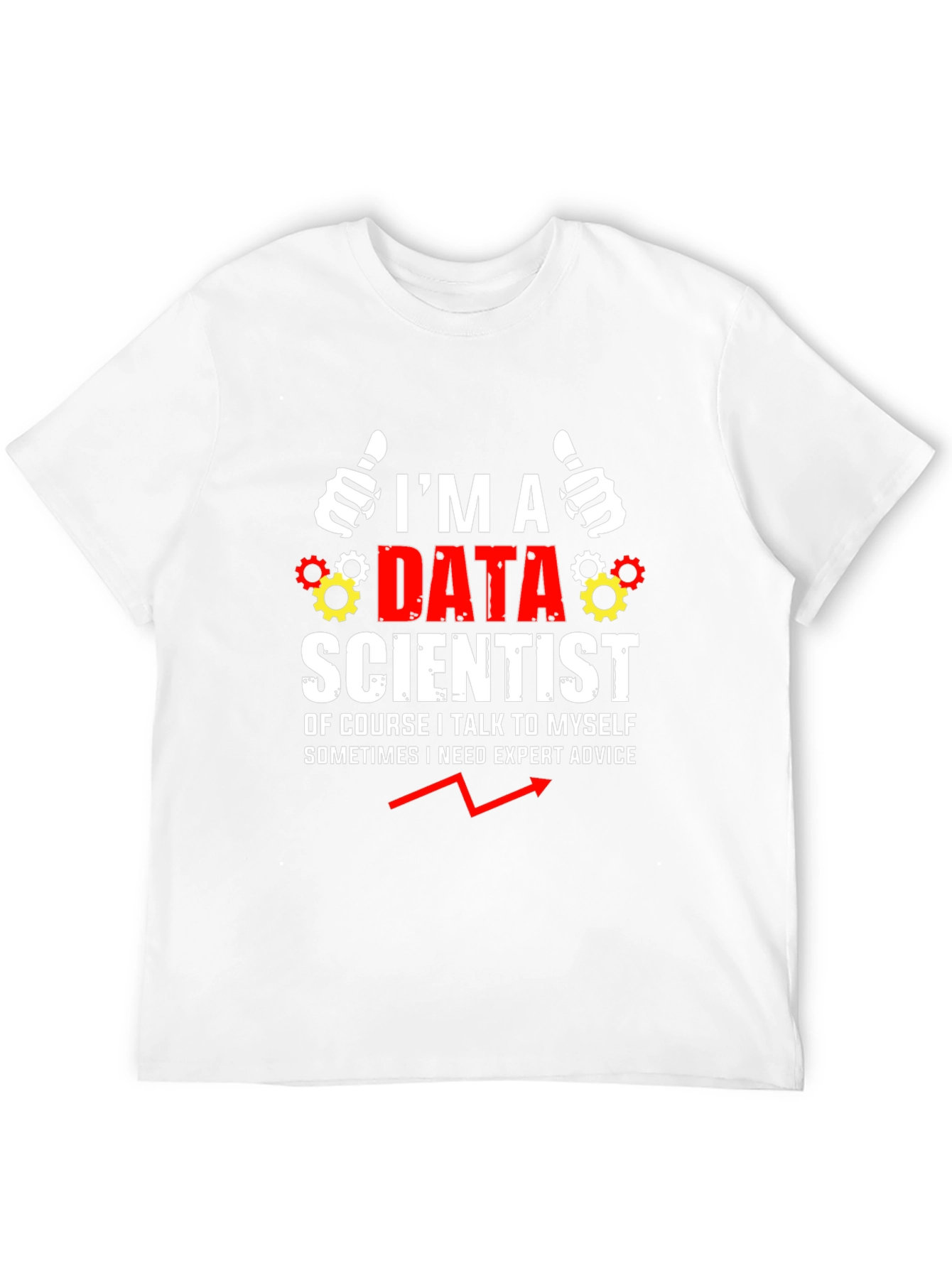 Black Data Scientist Humor T-Shirt view 12