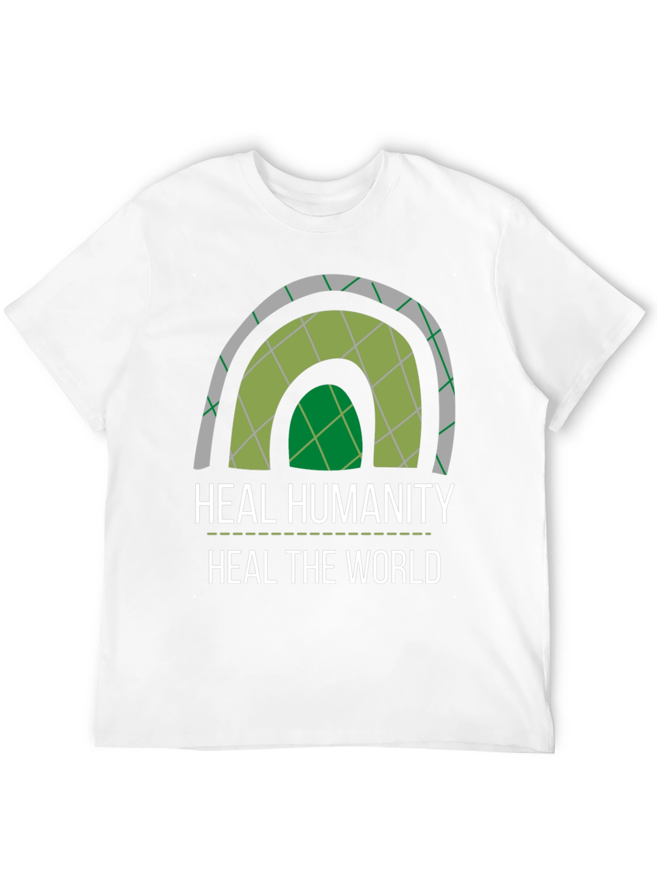 Black Heal Humanity T-Shirt - Eco-Friendly Design view 12