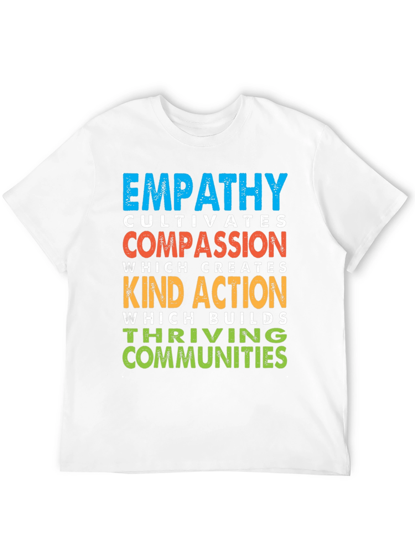 Black Empathy Cultivates Compassion Graphic T-Shirt view 12