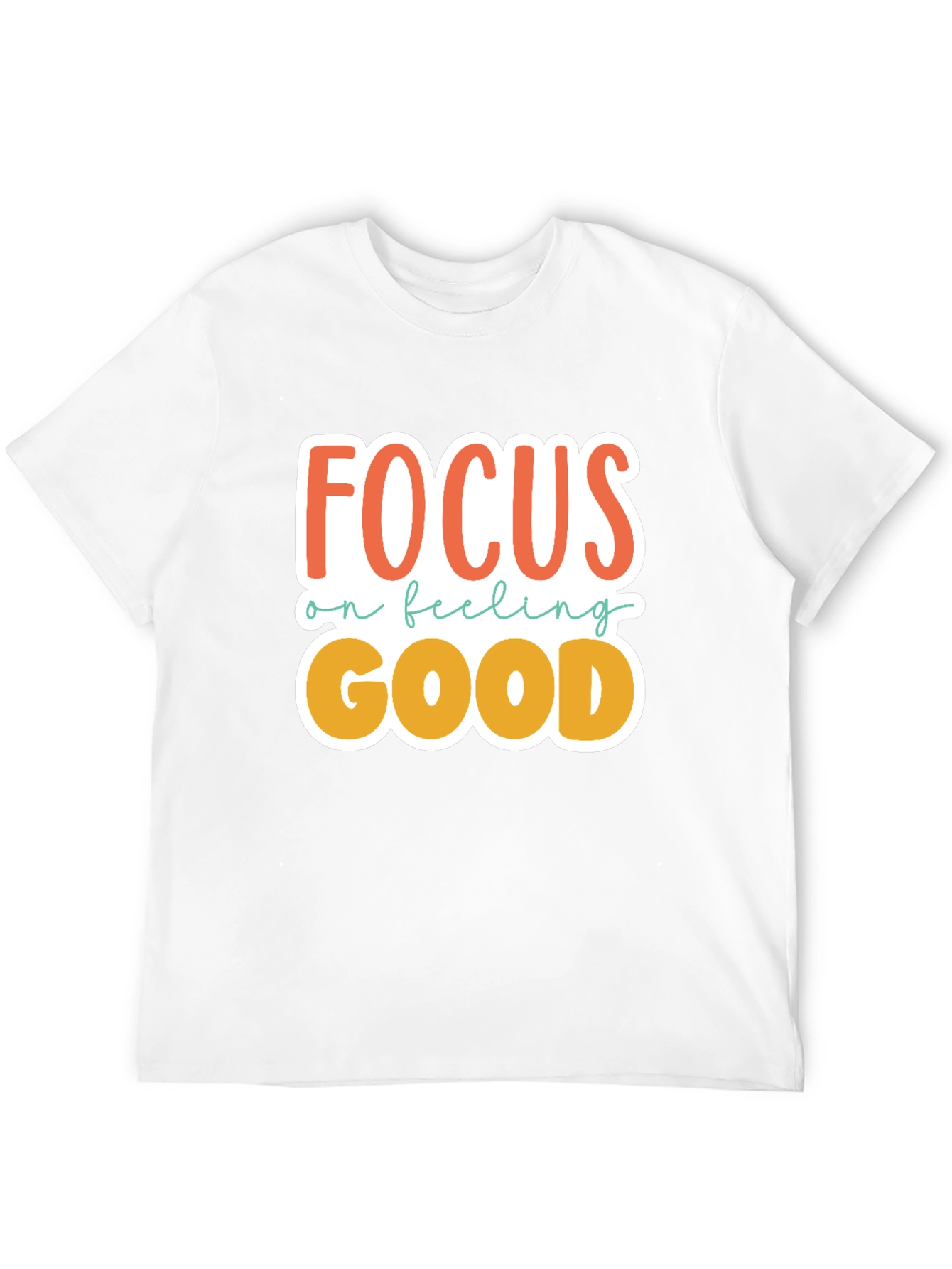 Black Focus on Feeling Good Graphic Tee view 12