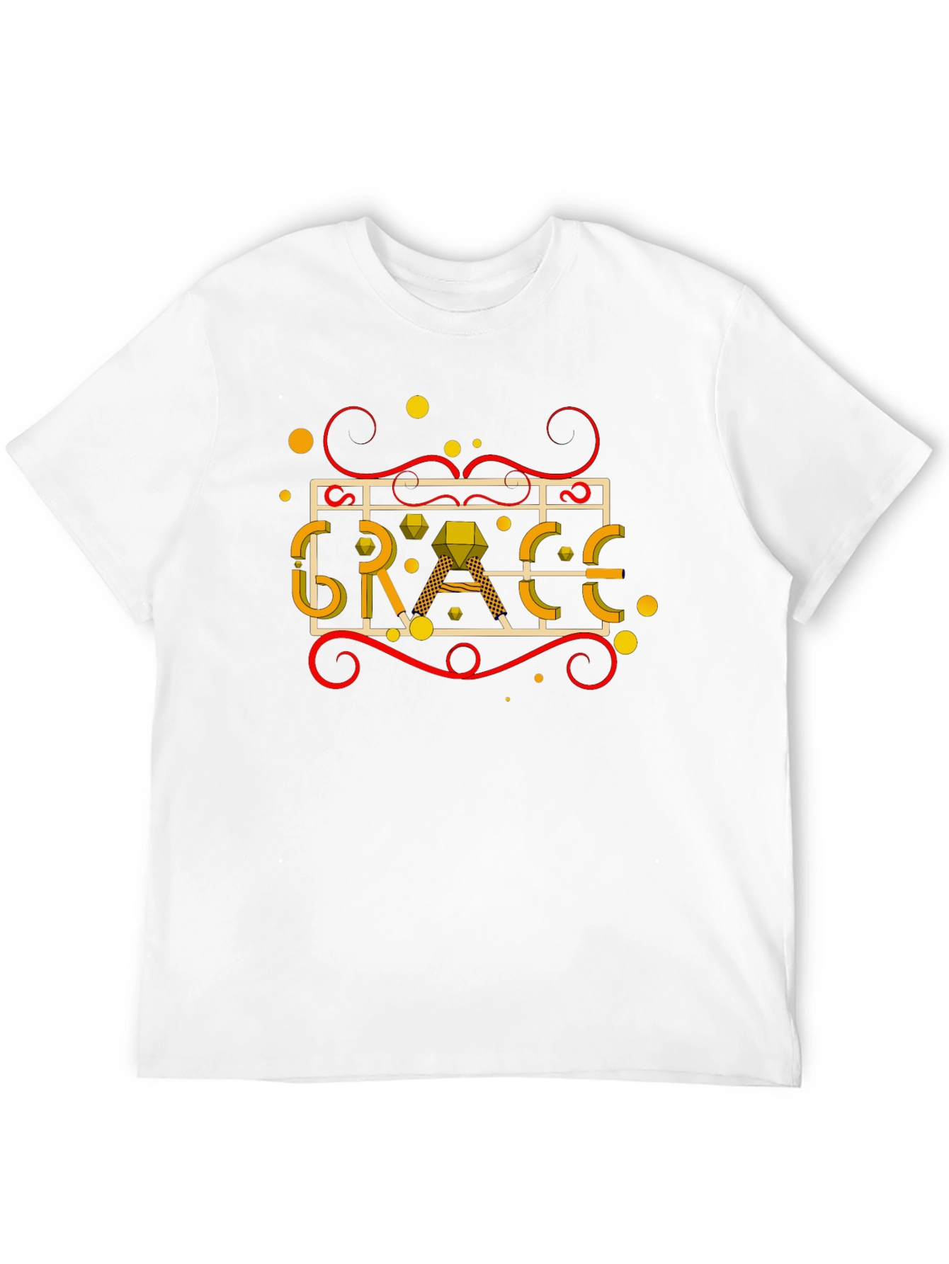 Black Grace Graphic Tee - Unique Design T-Shirt view 12