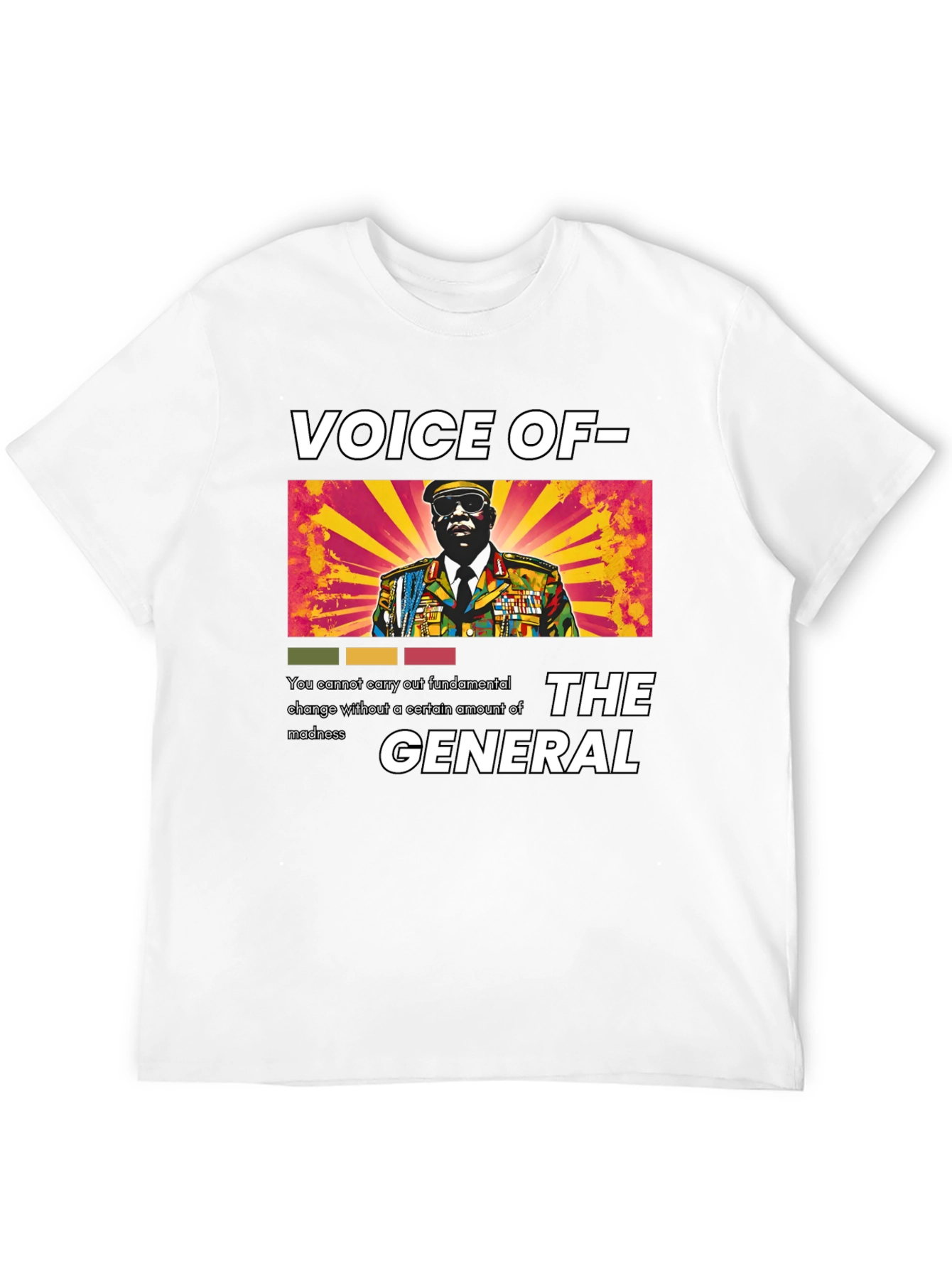 Black Voice of The General Graphic Tee view 12