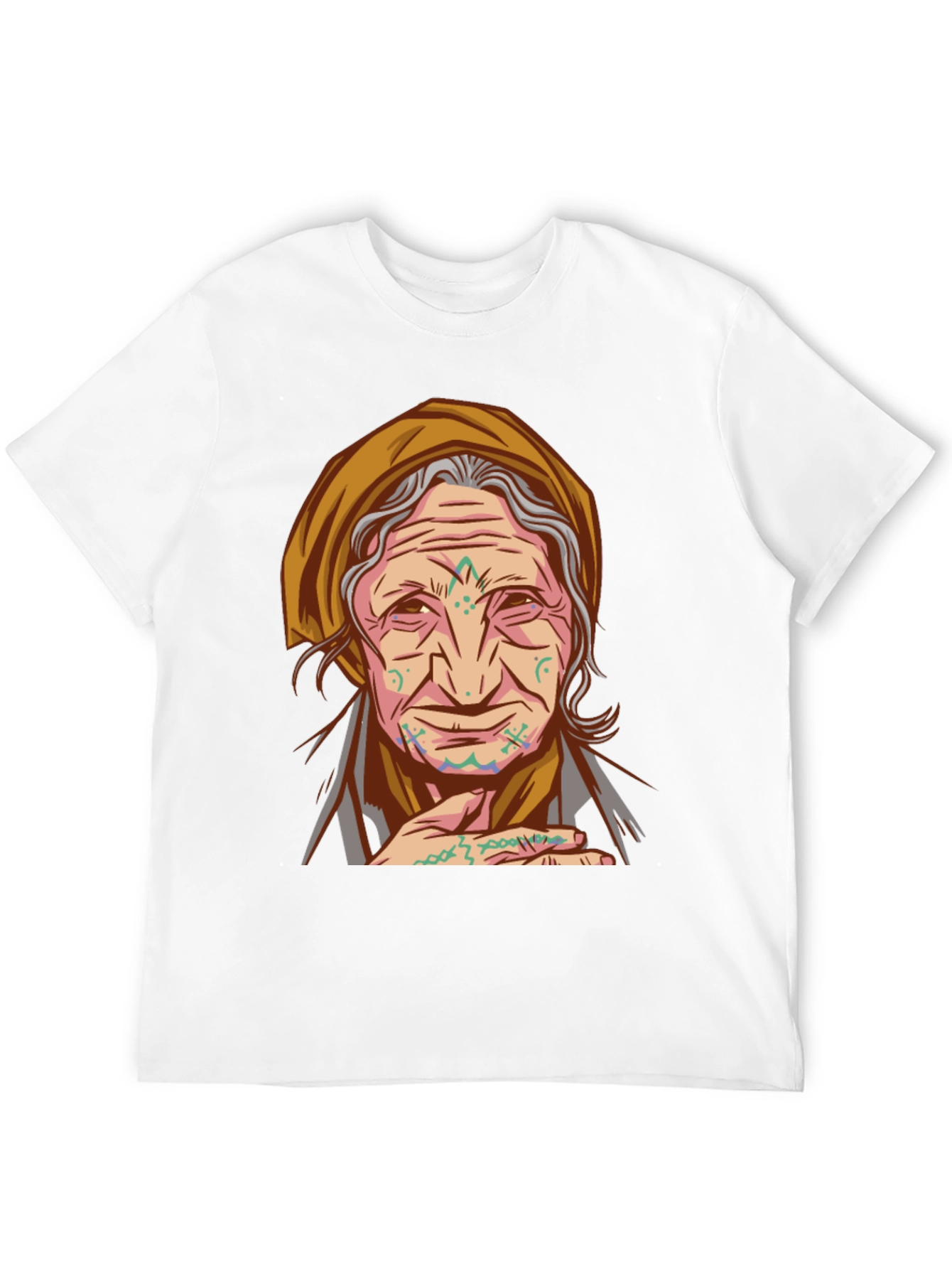 Tribal Tattoo Granny Graphic Tee - Unique Design - 12