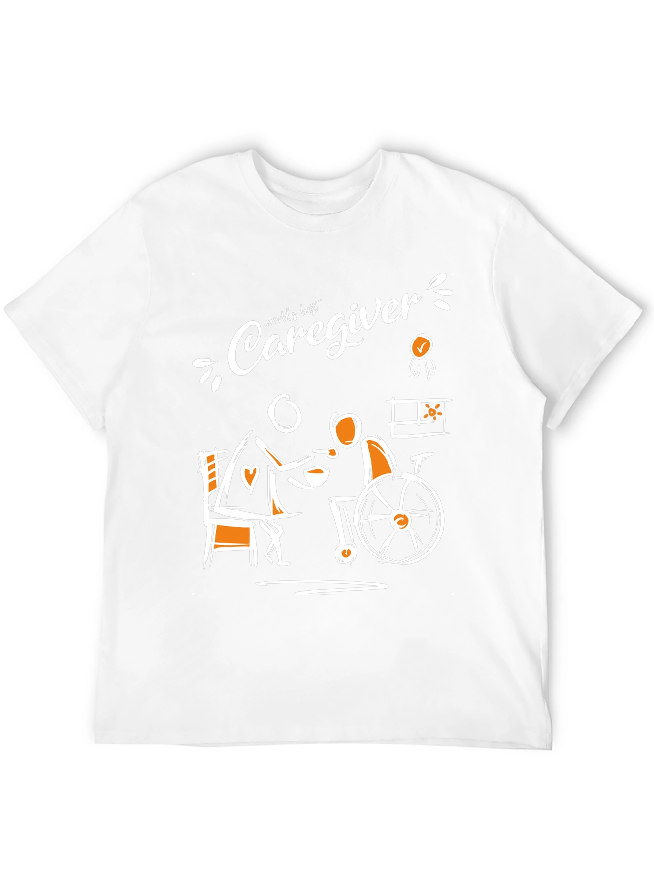 Black World's Best Caregiver T-Shirt, Support Tee view 12