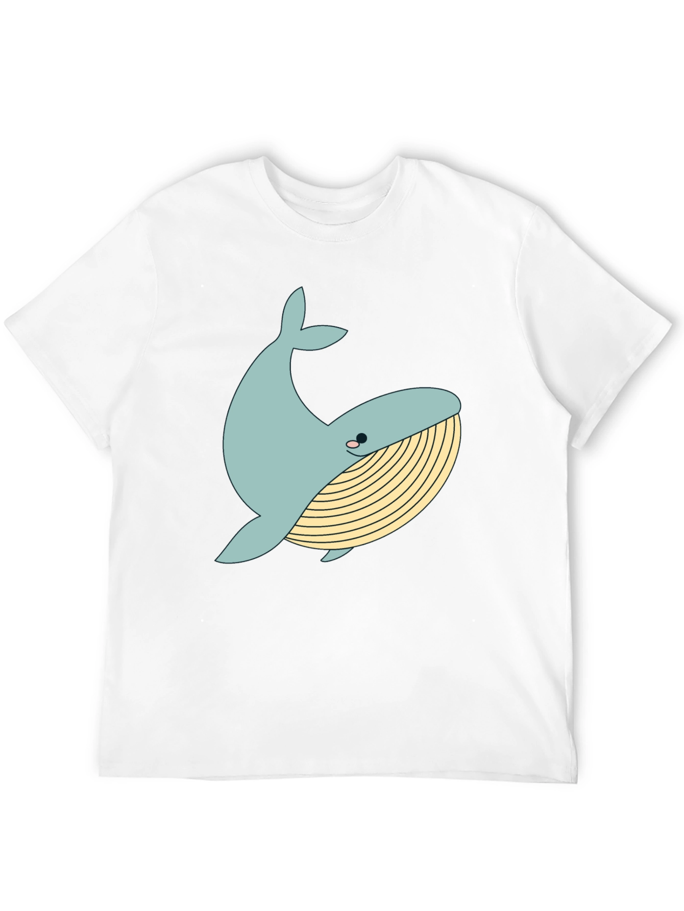 Black Whimsical Whale Graphic Tee - Black Cotton Blend view 12